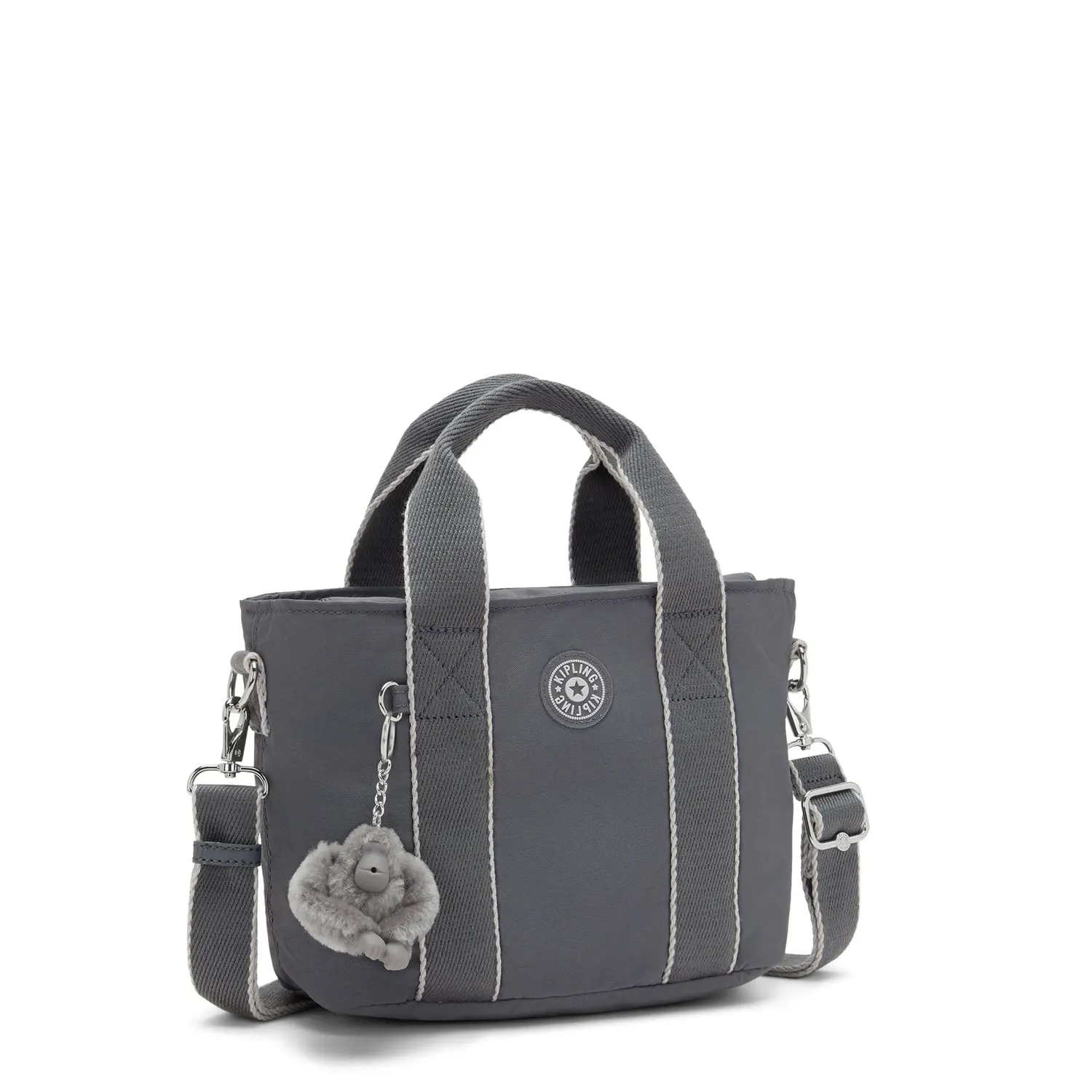 Kipling Minta schoudertas Moonlit Grey klein 5 liter
