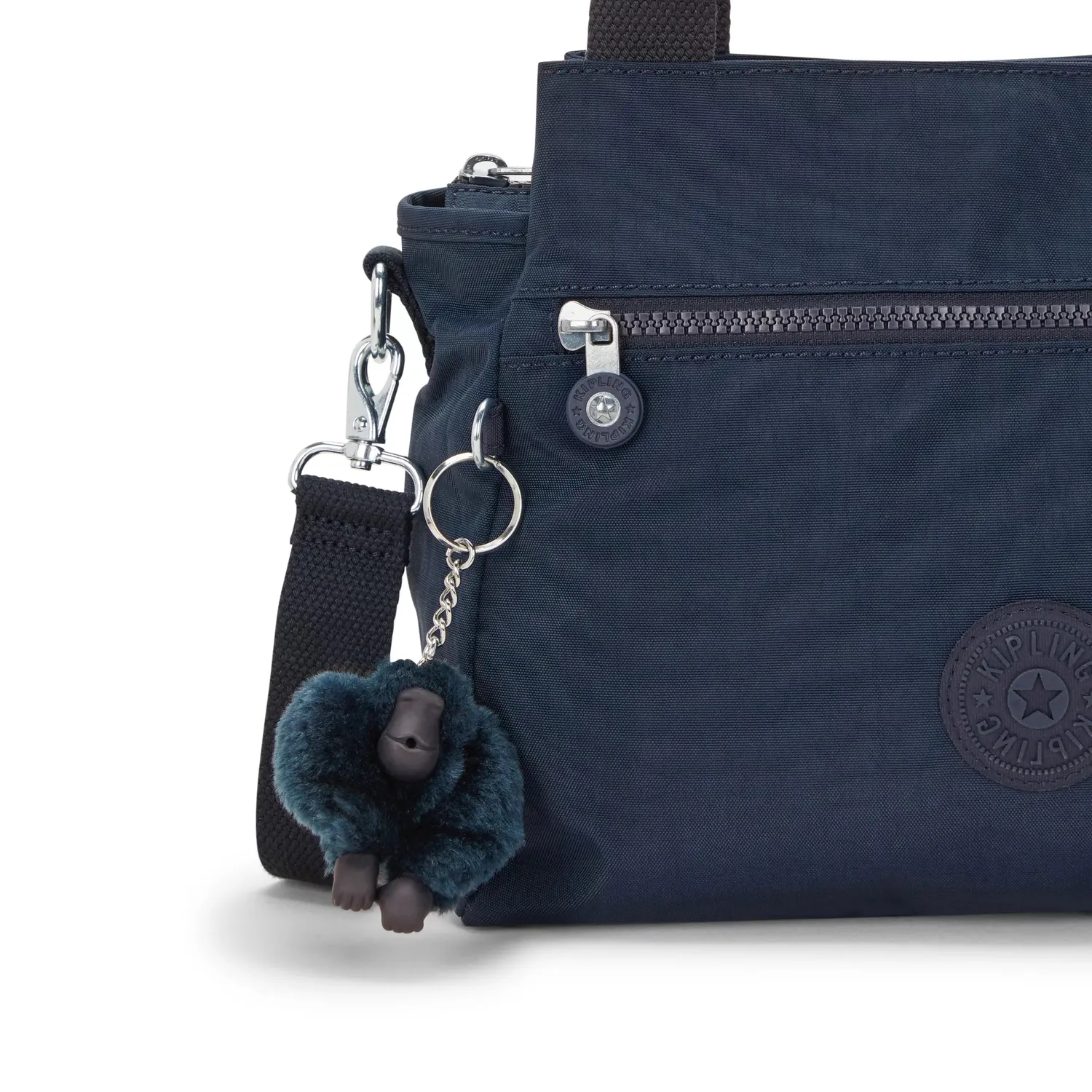 Kipling Elysia schoudertas Blue Bleu 2 medium canvas