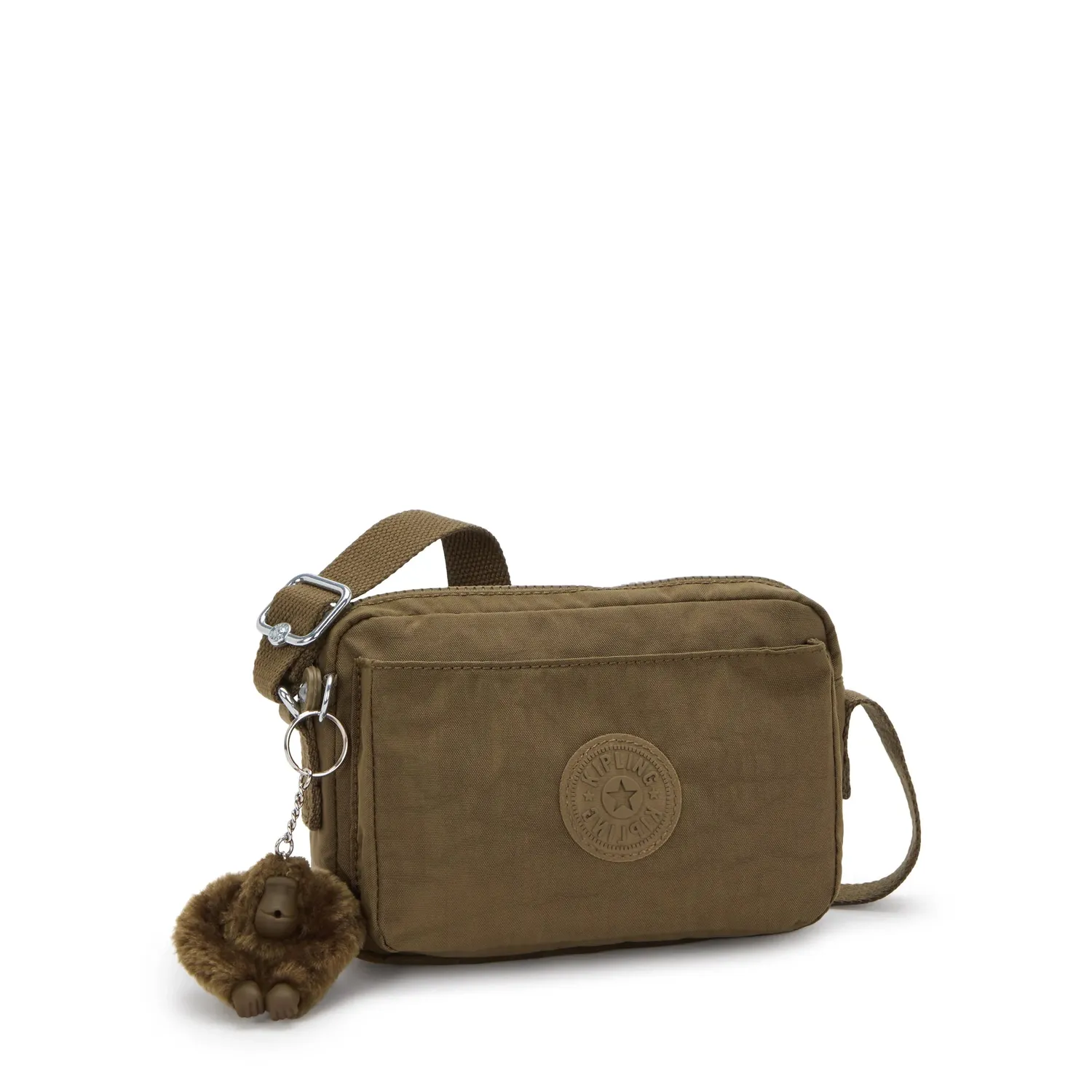 Kipling Abanu crossbodytas klein smooth khaki effen