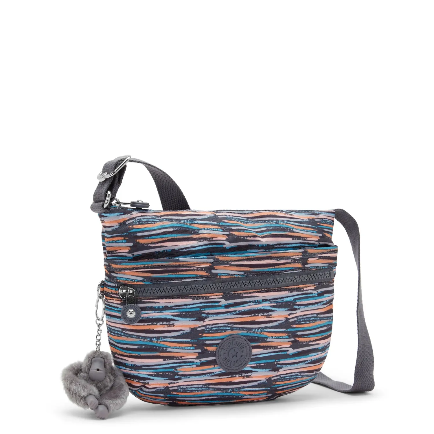 Kipling Arto S schoudertas Mineral Stripes klein gestreept
