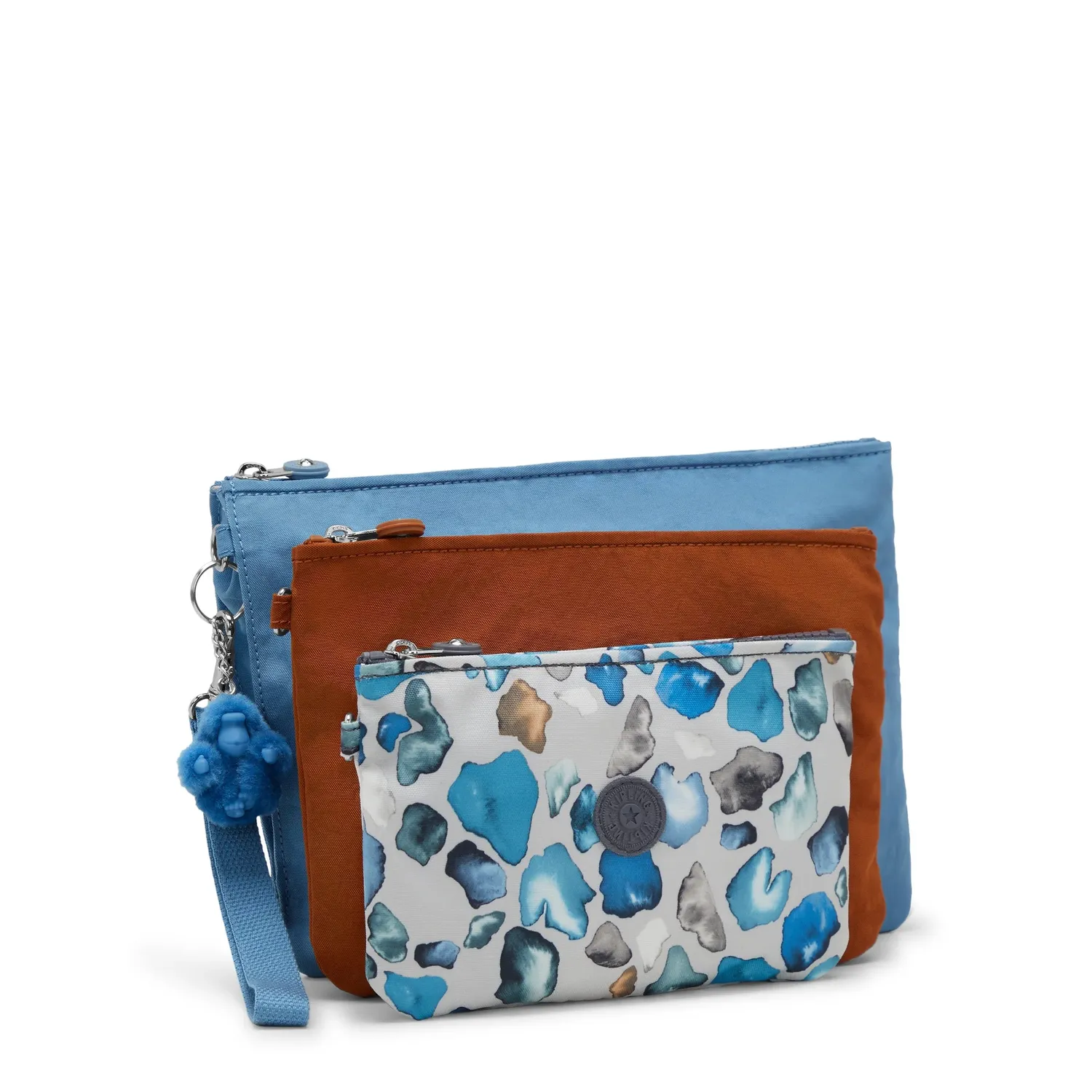 Kipling Iaka L Wristlet etui Vintage Blue polsbandje