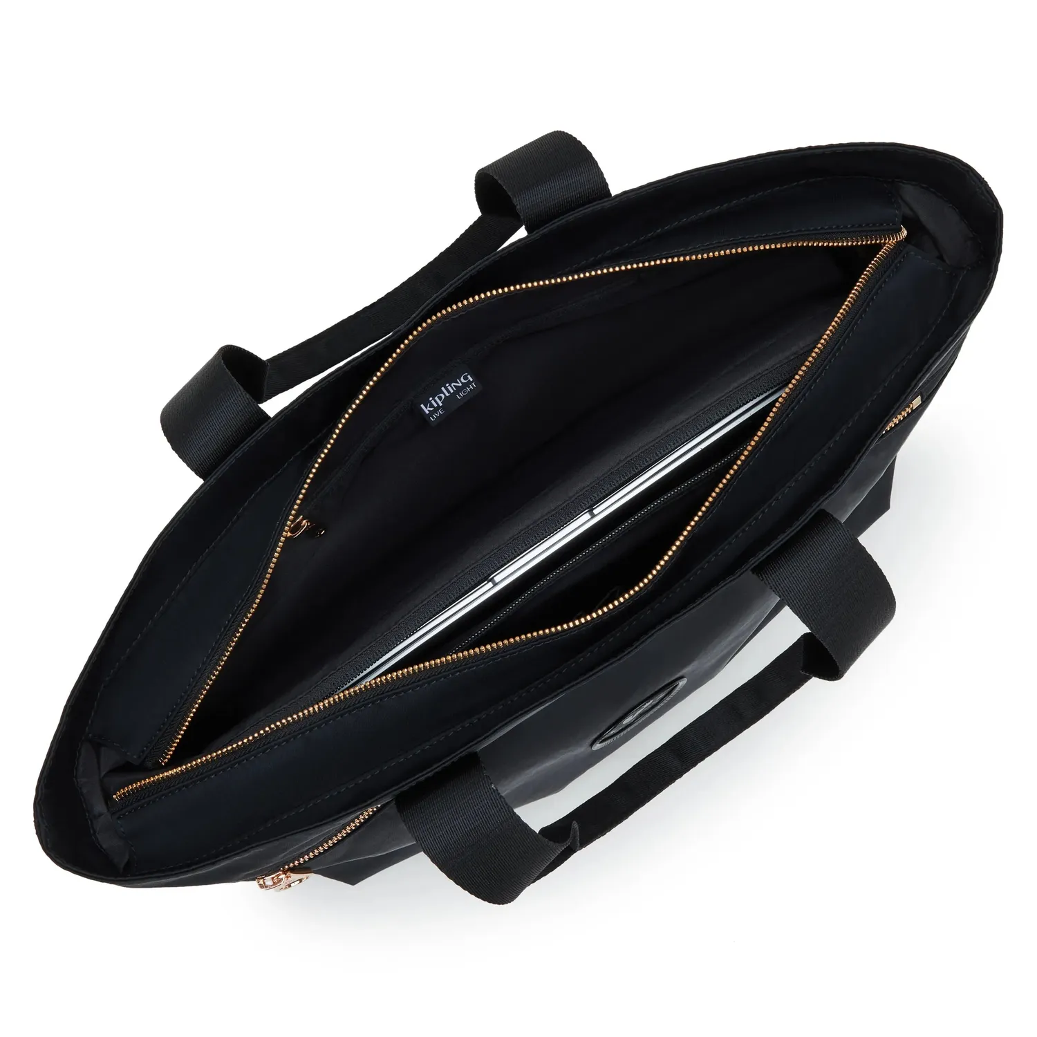 Kipling Colissa Zip shopper Klein Black Rose Spice laptopvak