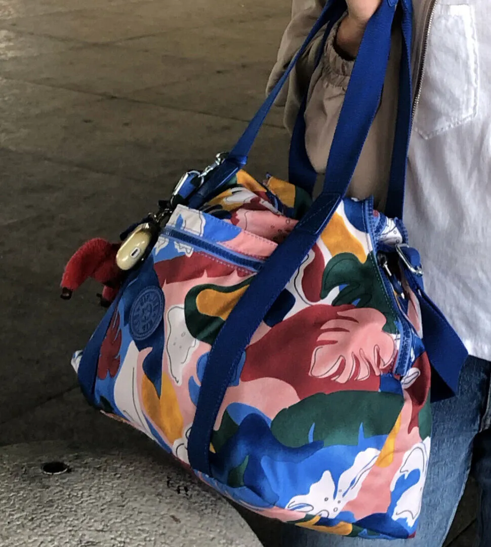 Kipling Art handtas medium Blue Bleu 2 verstelbaar
