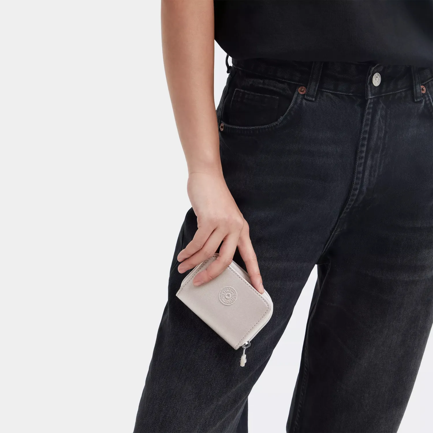 Kipling Tops portemonnee Metallic Glow klein – glanzend