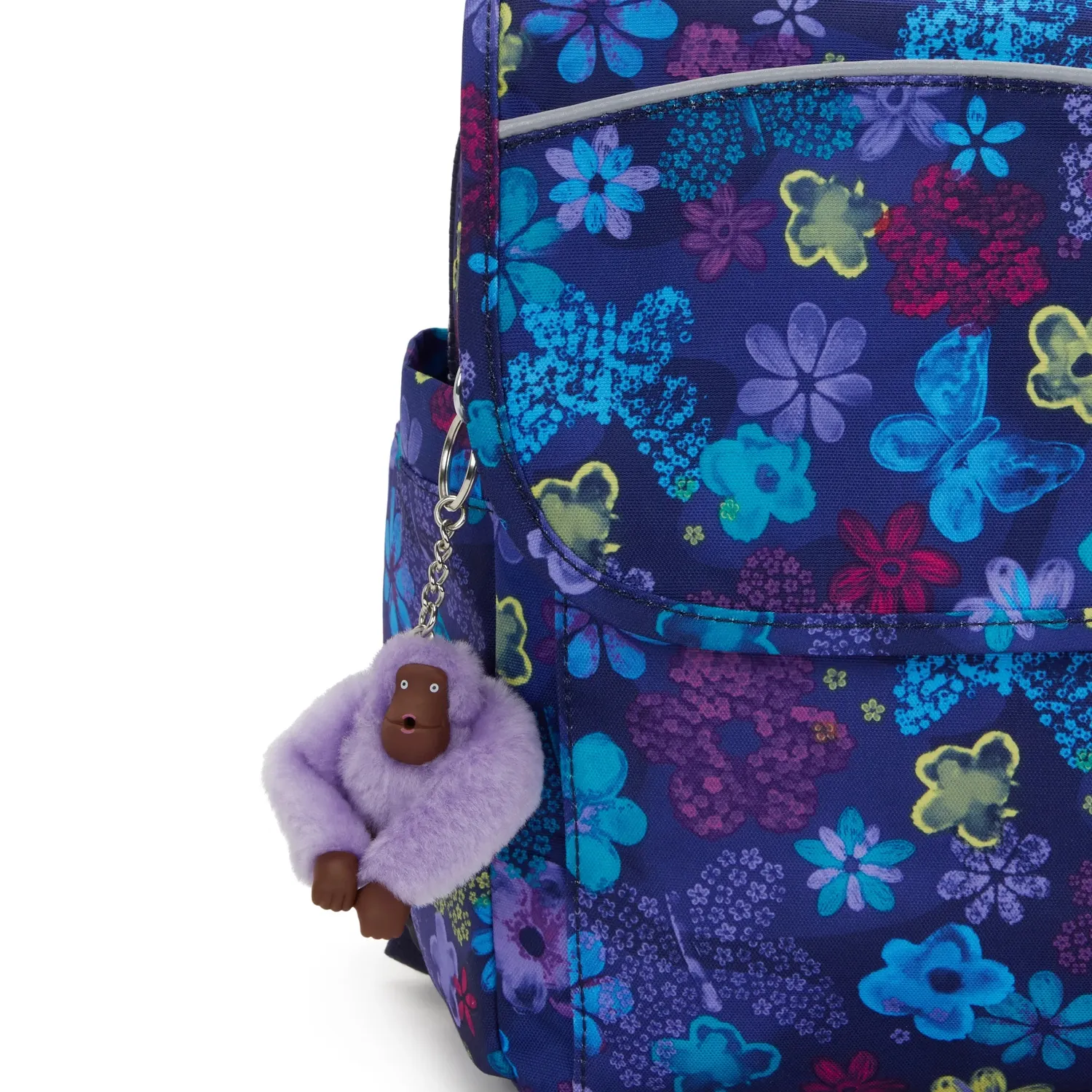 Kipling Codie M rugzak Dark Flower Stamp Medium flap