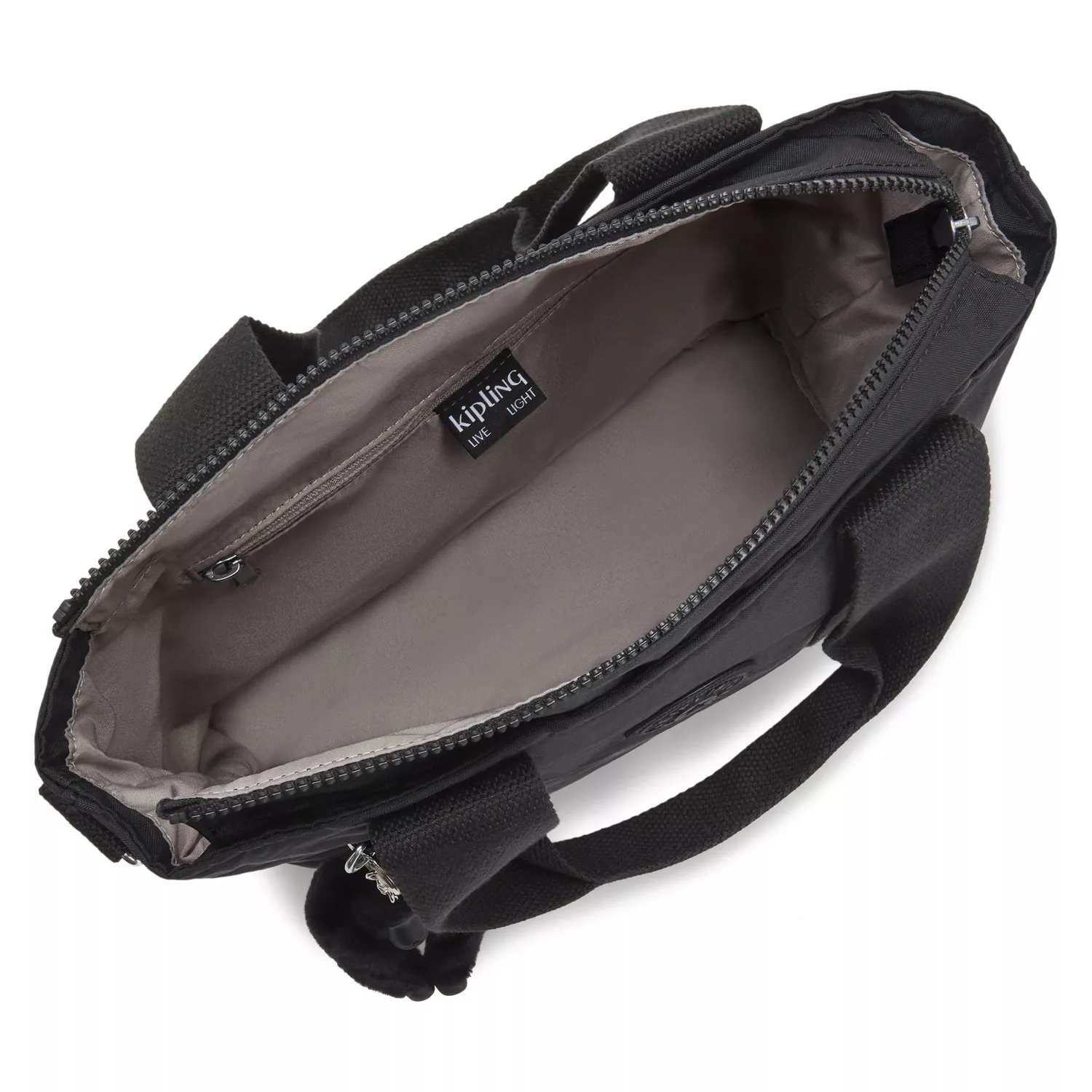Kipling Minta M schoudertas Black Noir verstelbaar