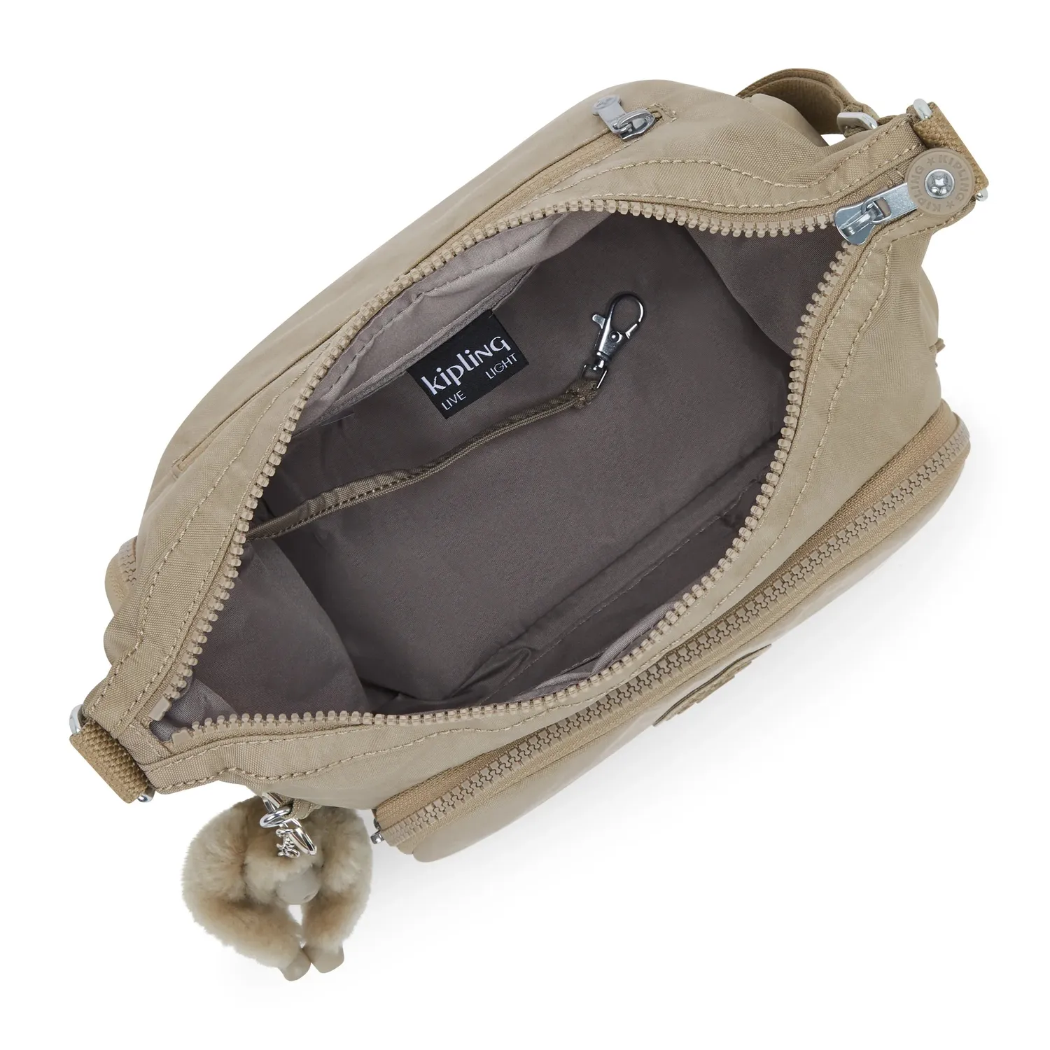 Kipling Gabb S crossbodytas Medium Soft Taupe neutraal