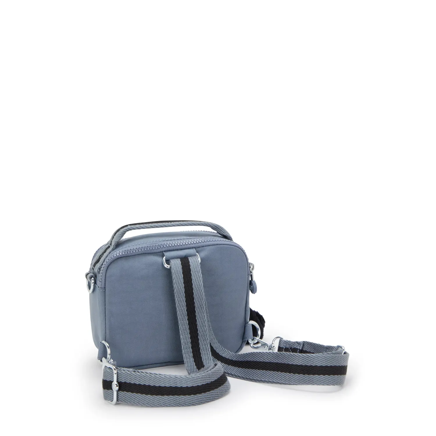 Kipling Cahir crossbody Blue Stone klein met ritsvakken