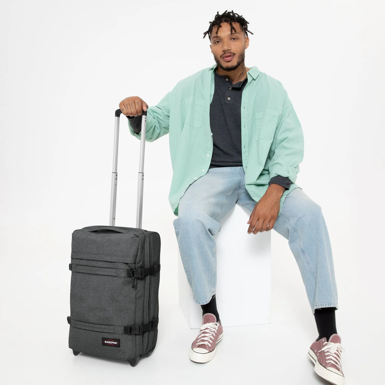 Eastpak Transit'r S trolley Black Denim klein