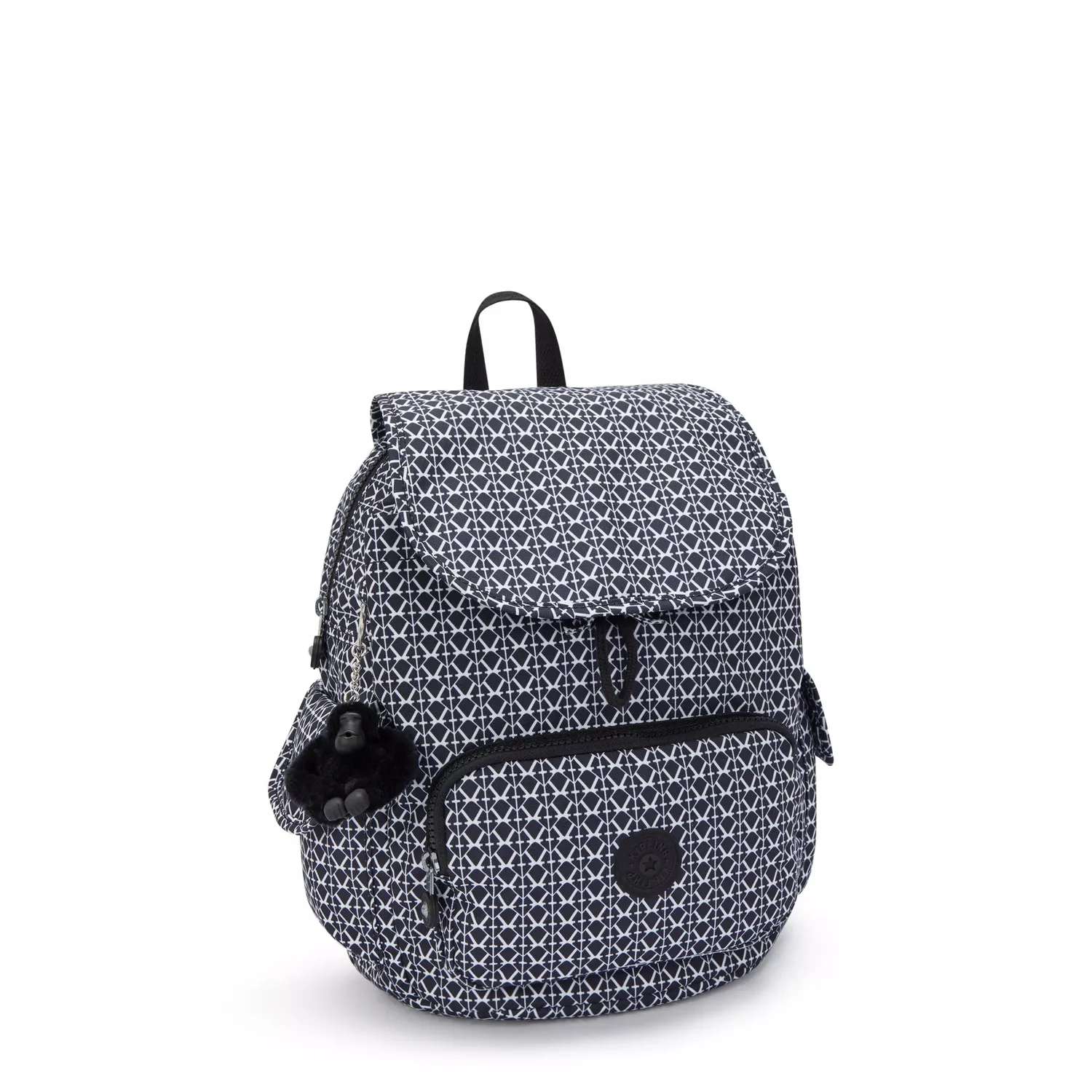 Kipling City Pack S rugzak Klein Signature Print licht