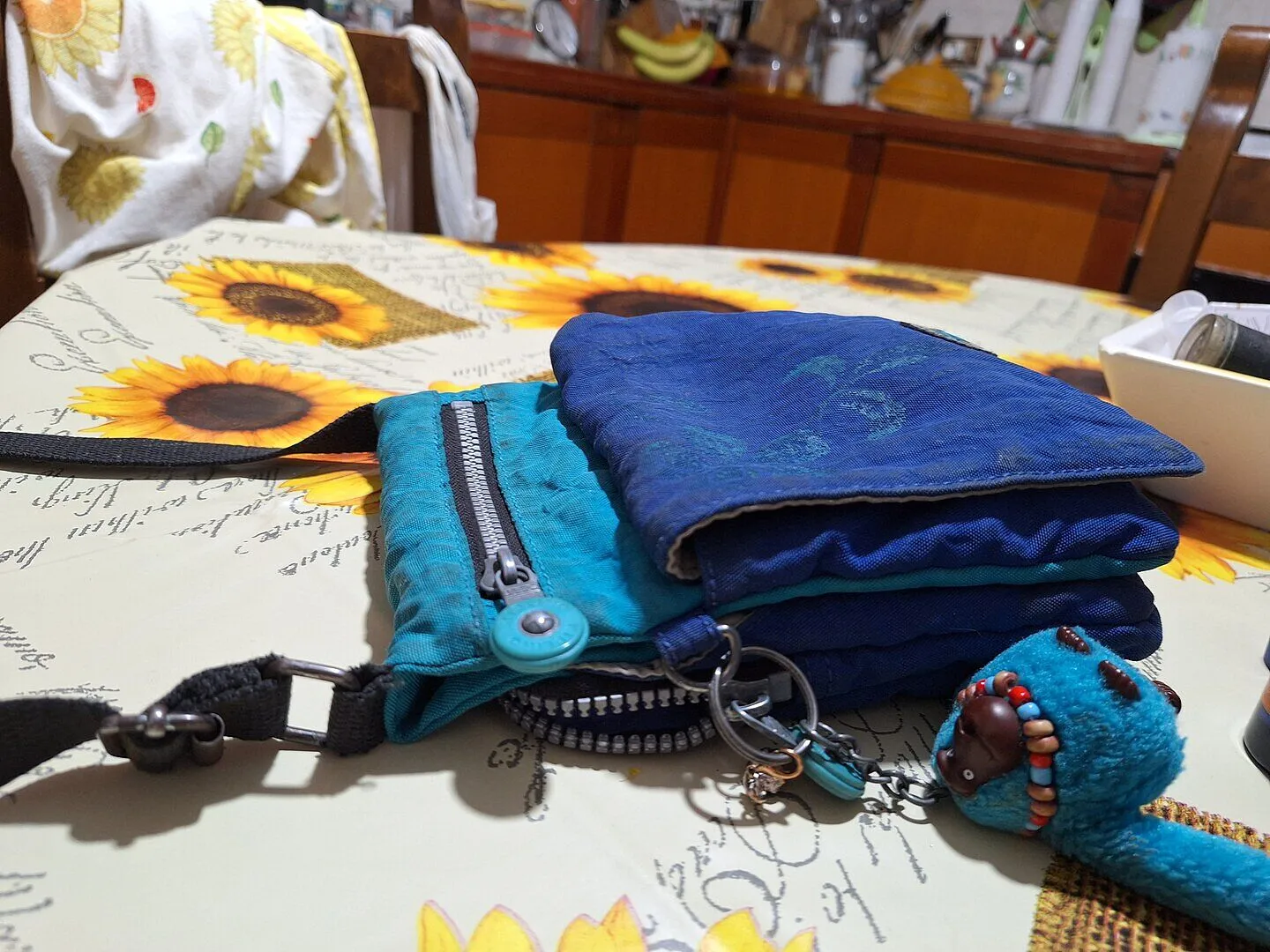 Kipling New Eldorado crossbody tas Blue Bleu 2 klein licht