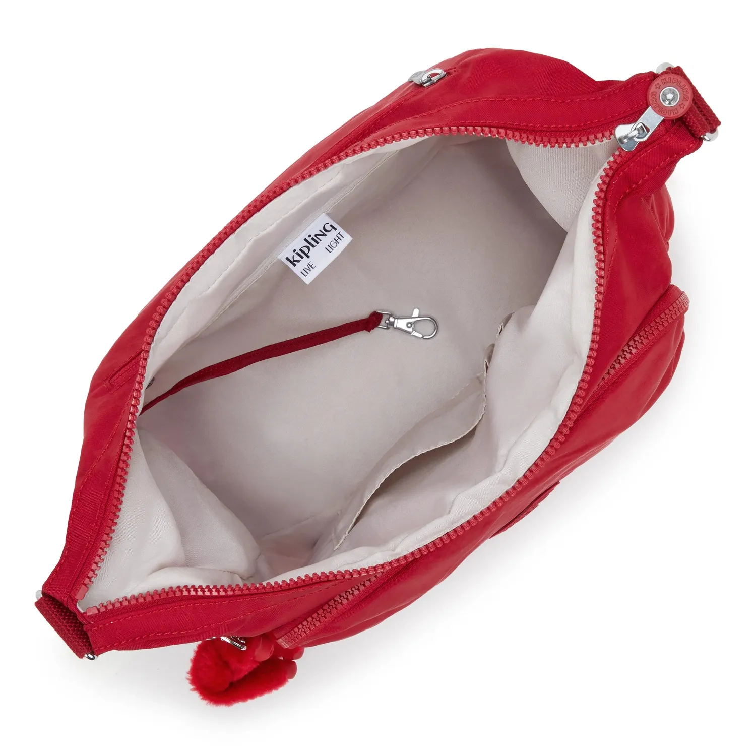 Kipling Gabb crossbodytas Groot Ruby Red lichtgewicht