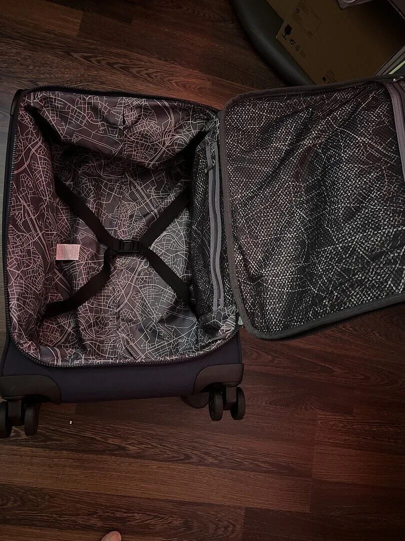 Kipling New Youri Spin S koffer Signature Print klein licht