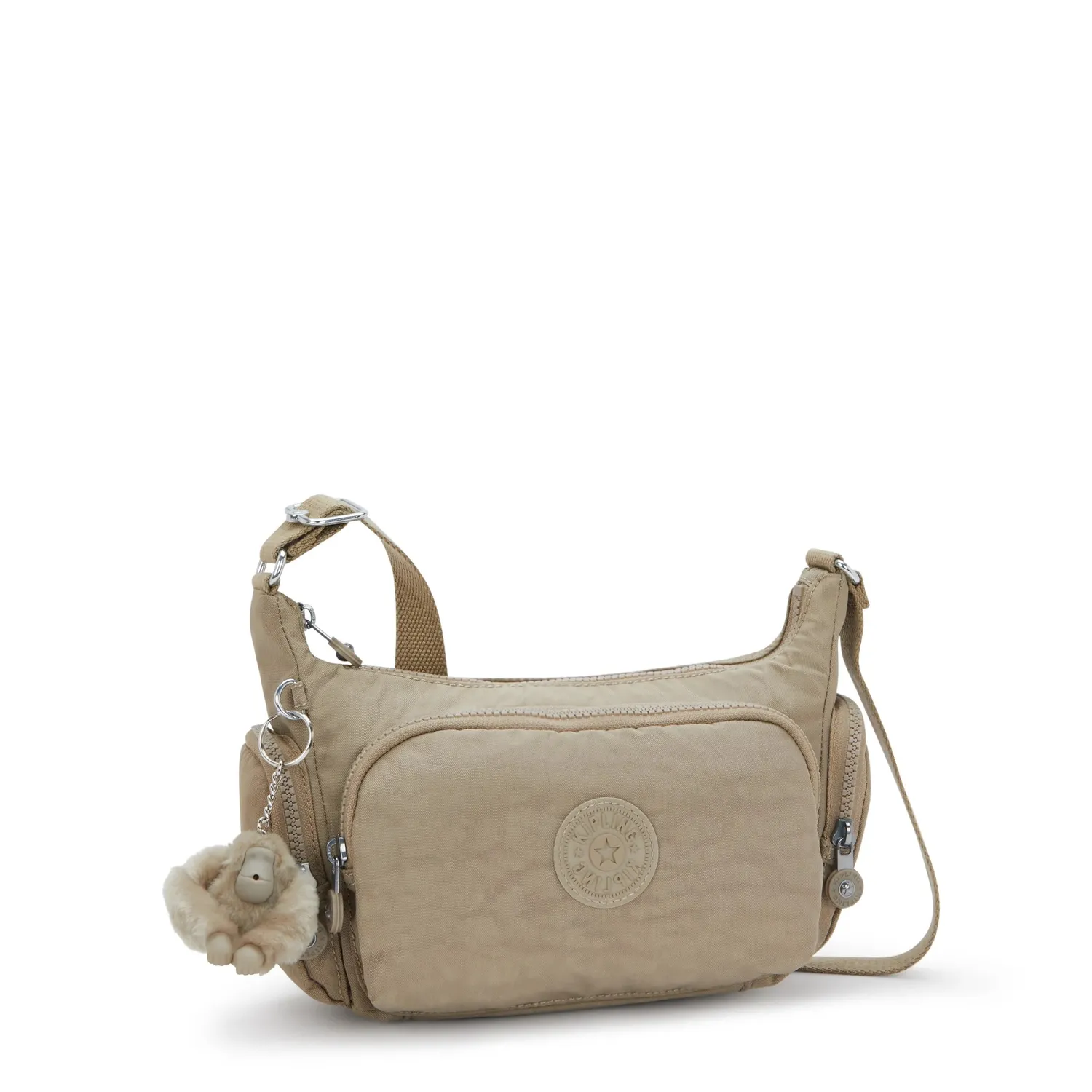 Kipling Gabbette S crossbody Soft Taupe Klein schoudertas