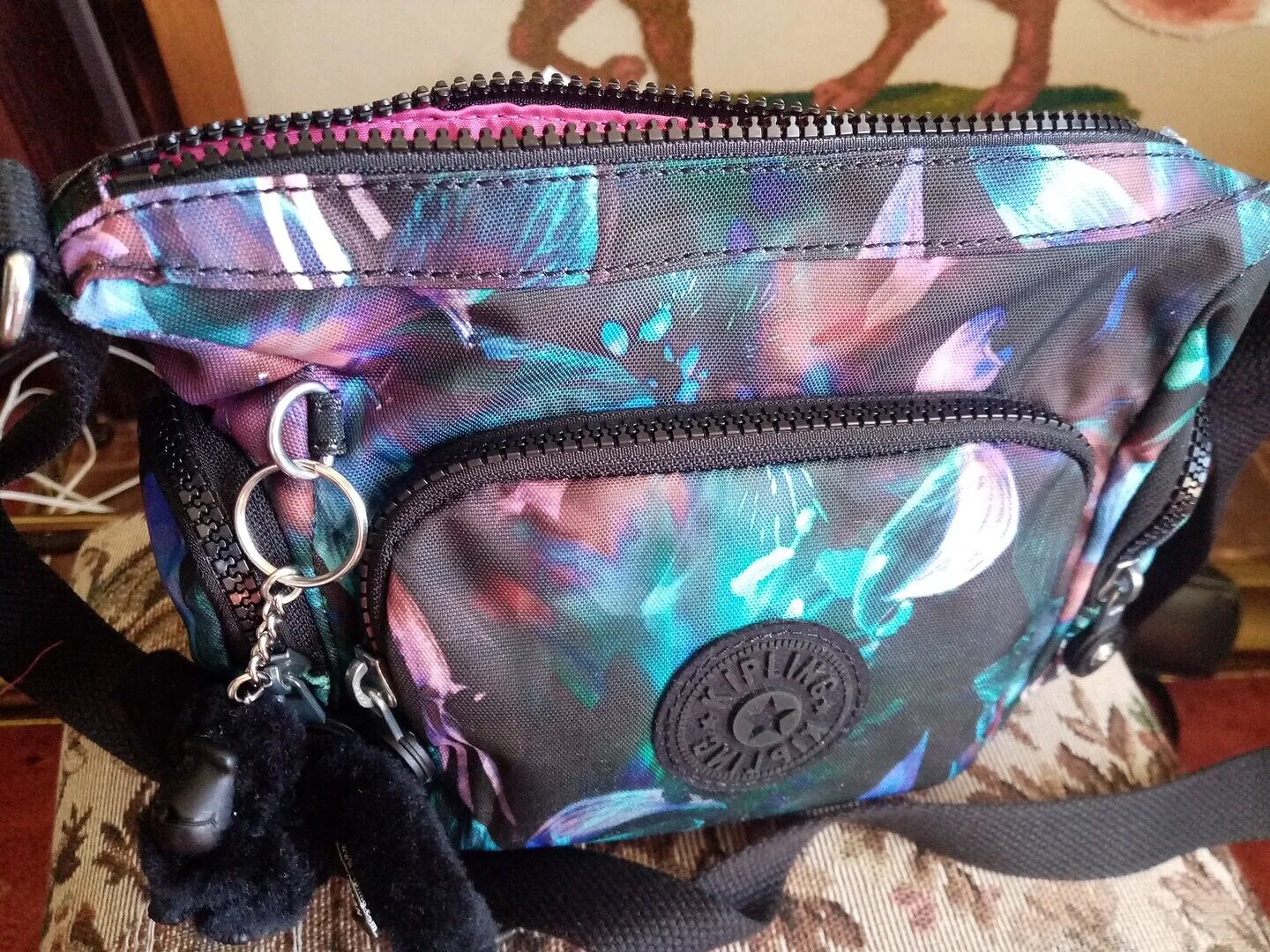 Kipling Gabbie Mini tasje Klein Mineral Stripes waterafstotend