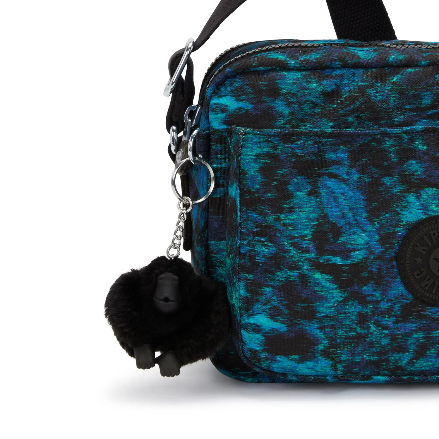 Kipling Abanu M crossbody tas Blending Blues Medium dubbel vak