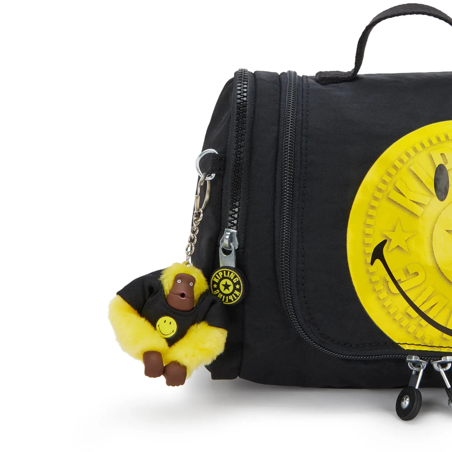 Kipling Gloria toilettas Yellow Fun Black medium Smiley