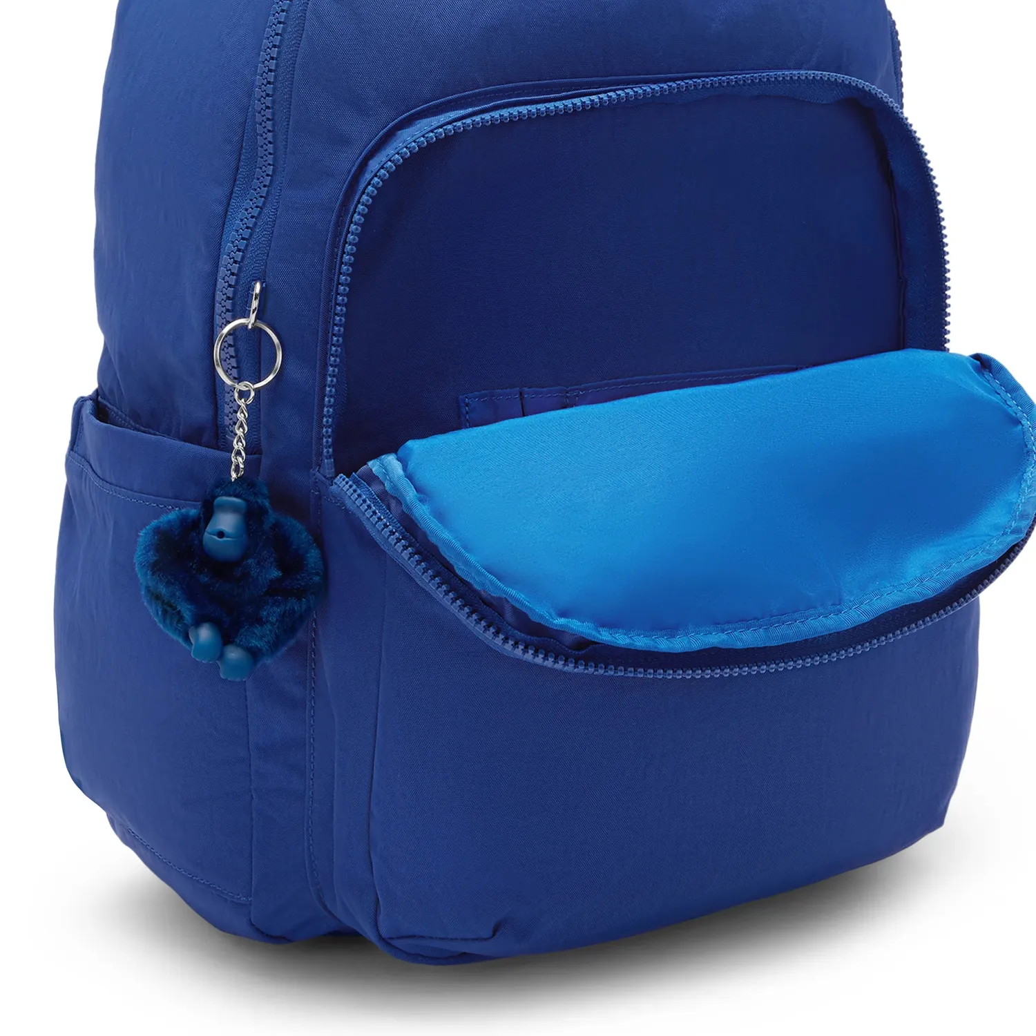 Kipling Seoul rugzak Groot Blazing Blue met 15 inch laptopvak