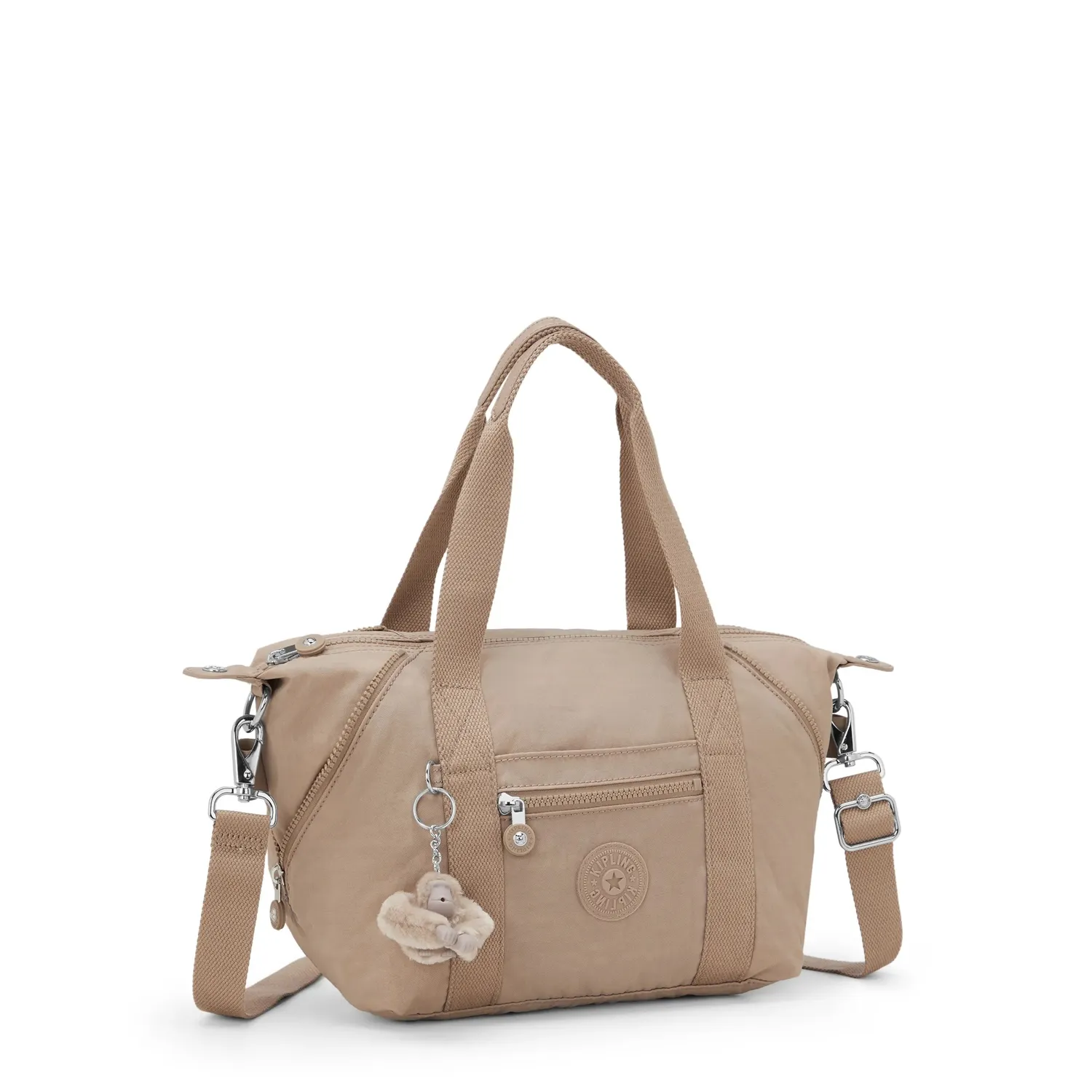Kipling Art Mini schoudertas Tan Beige klein ruim