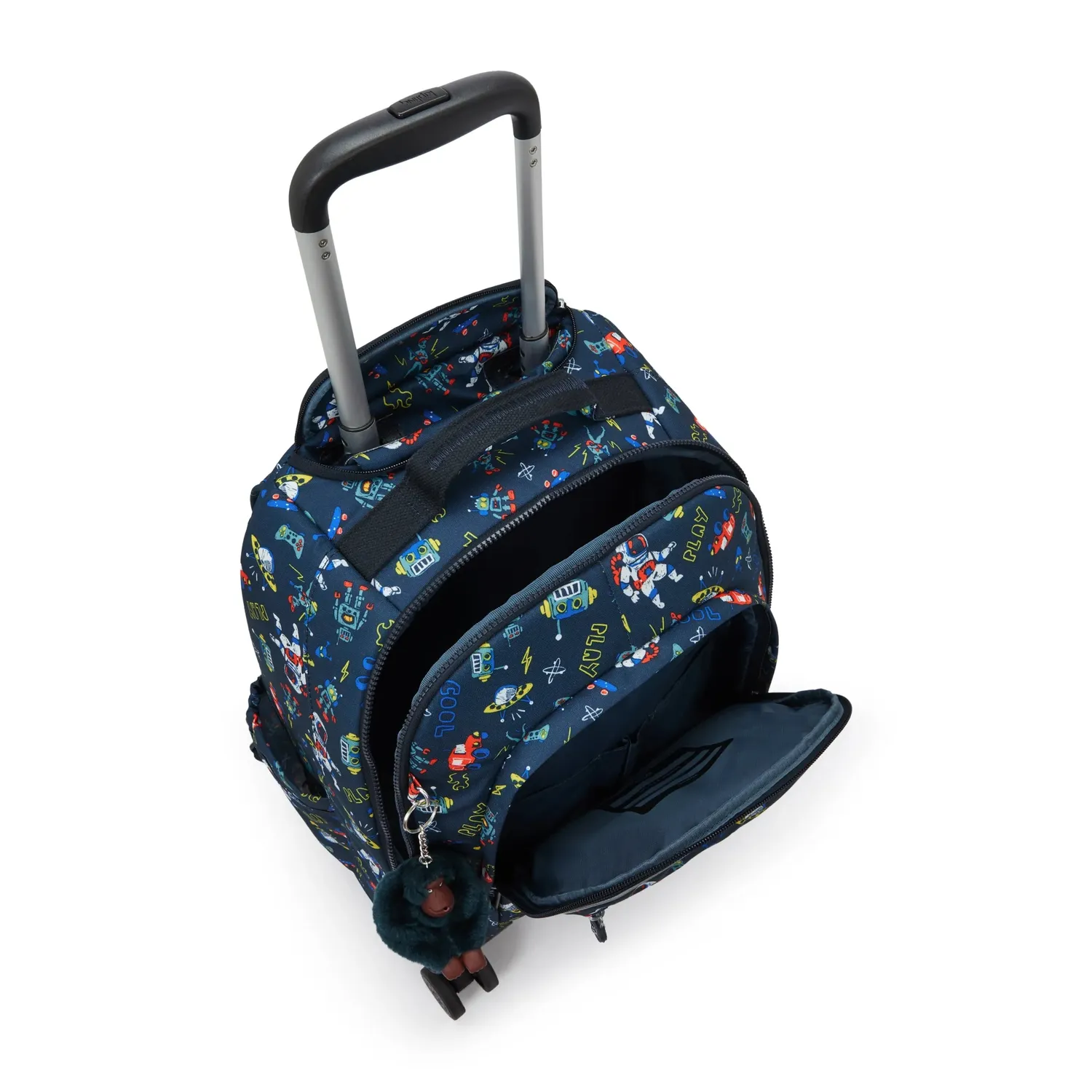 Kipling New Zea rugzak met wielen Space Game groot laptopvak