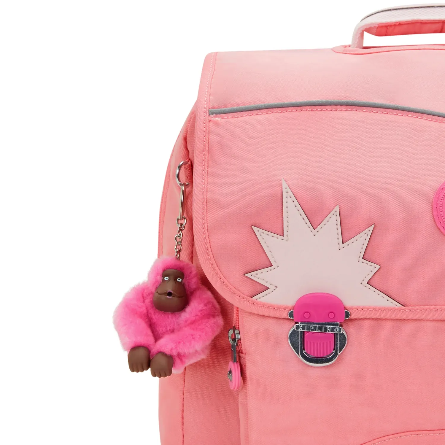 Kipling Iniko schoolrugzak Medium Coral Sea waterafstotend