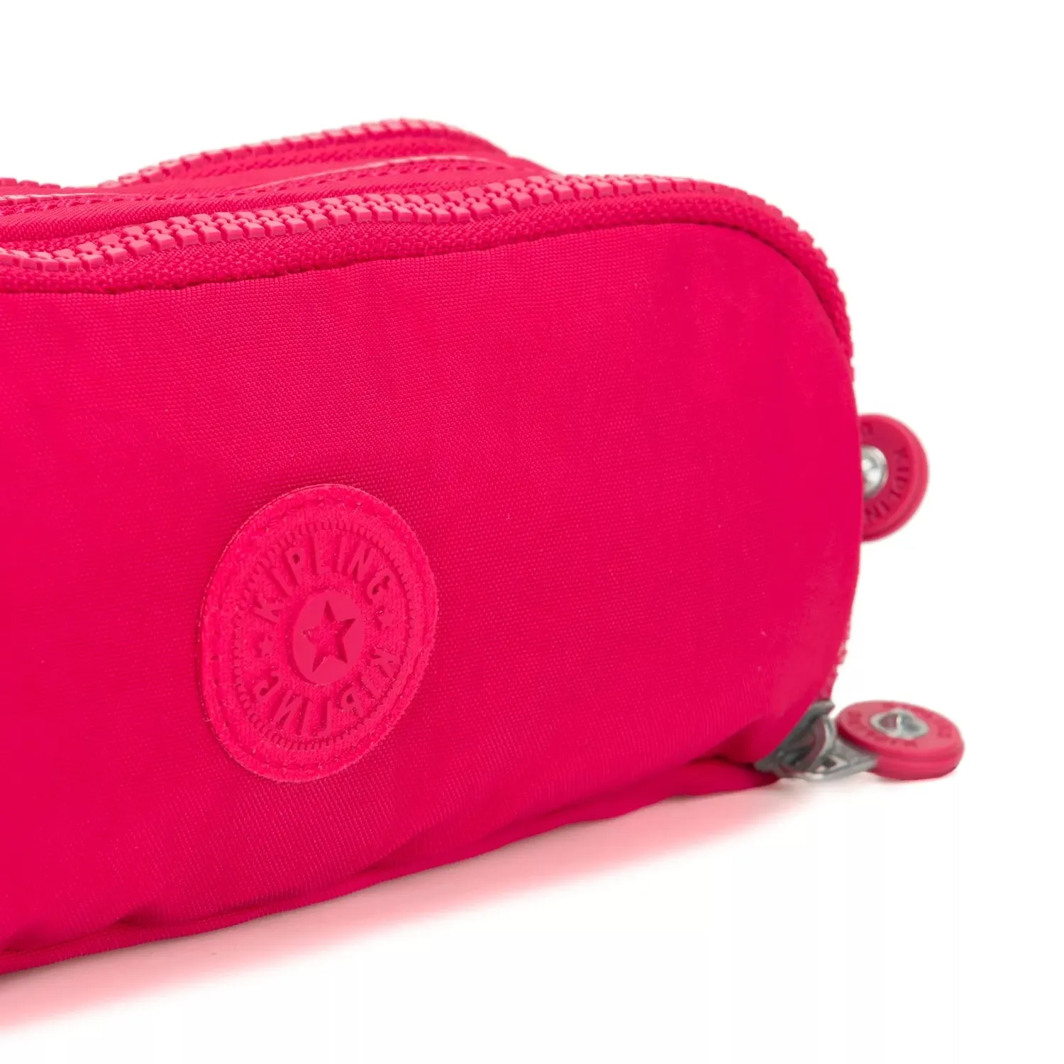 Kipling Gitroy pennenetui Groot True Pink effen roze