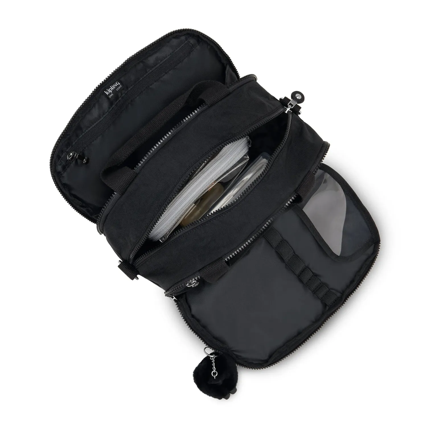 Kipling Beachpalm M toilettas Groot Black Noir