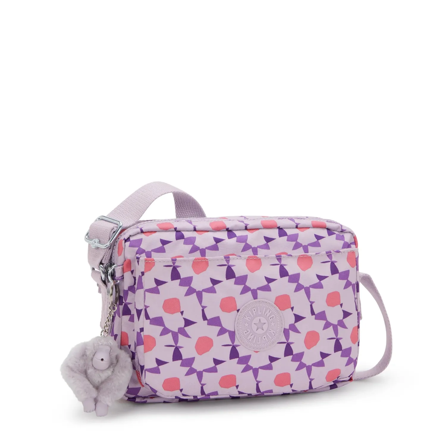 Kipling Abanu M crossbody tas Flower Dots – 2 vakken