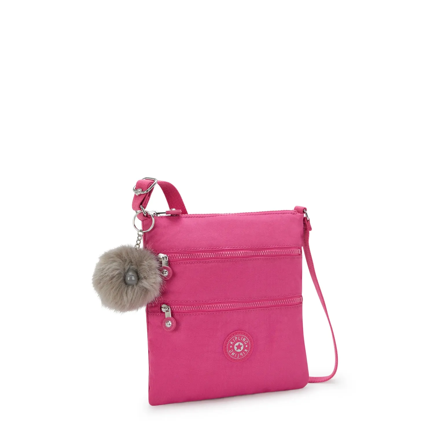 Kipling Keiko crossbody Escape Fuchsia GG klein licht