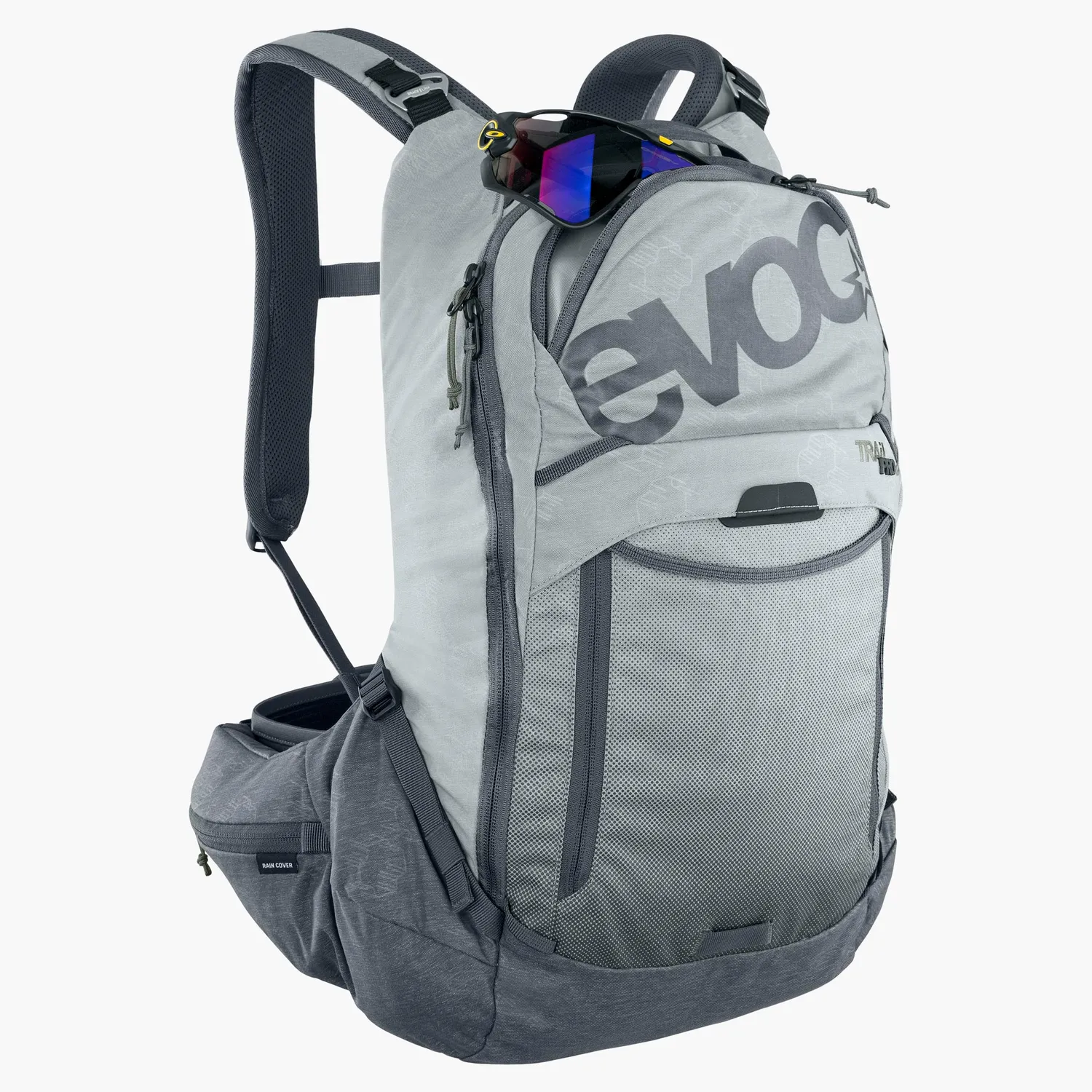 Evoc Trail Pro 16 rugzak stone grey 16L protector