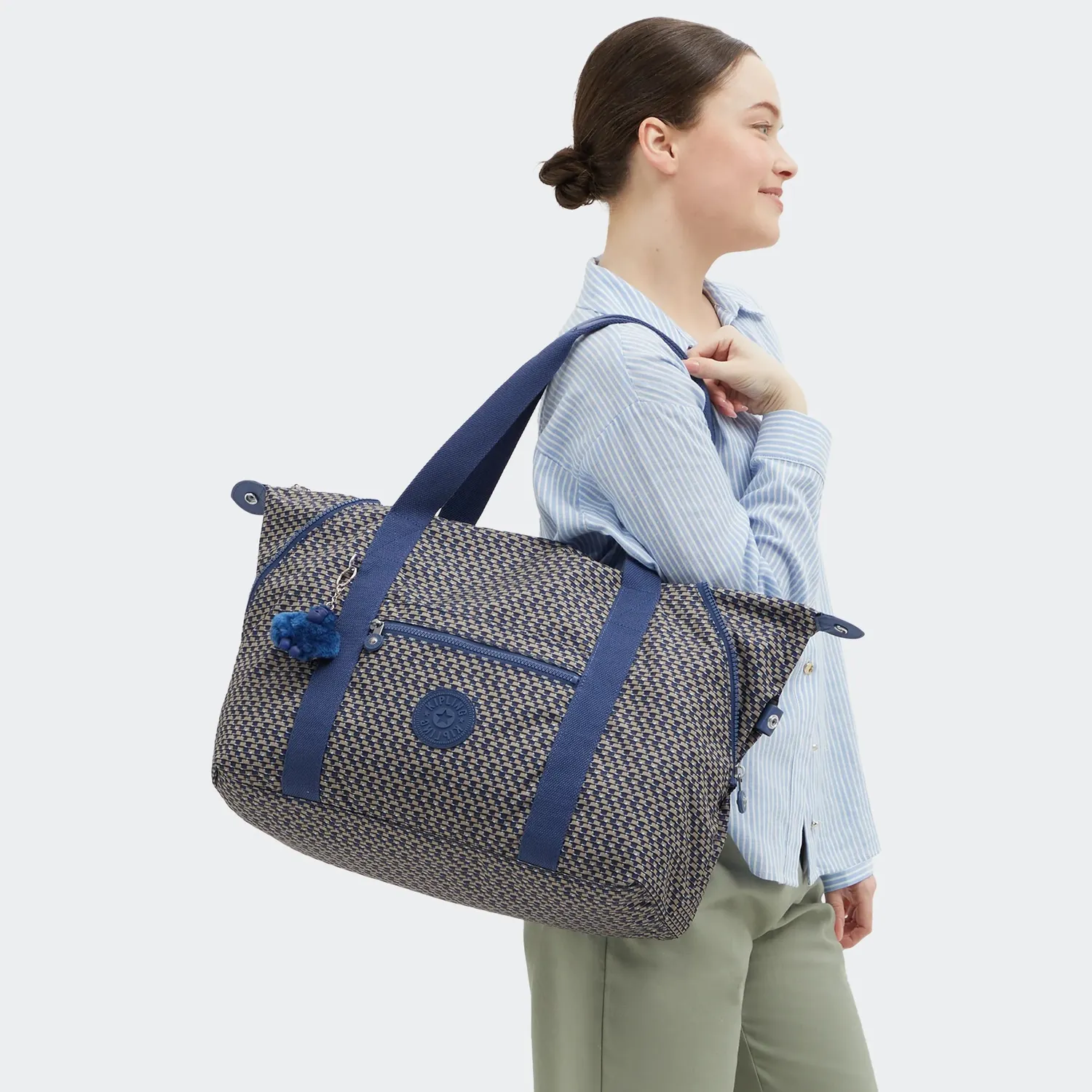 Kipling Art M draagtas Blue on Wire waterafstotend
