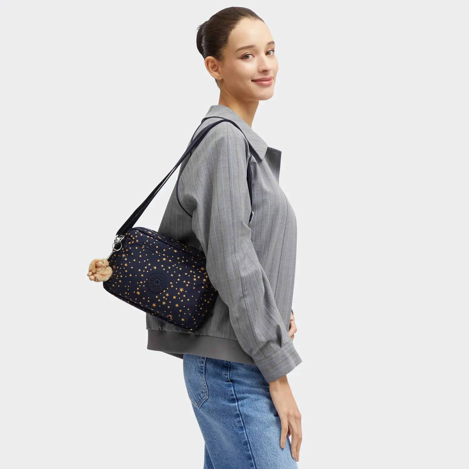 Kipling Abanu M crossbody tas Ultimate Stars – 2 vakken