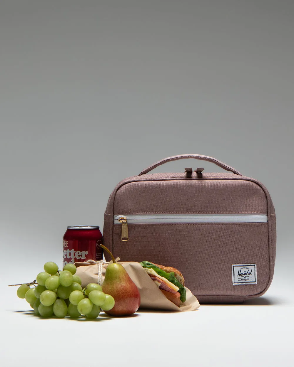 Herschel Pop Quiz lunchtas zwart geïsoleerd