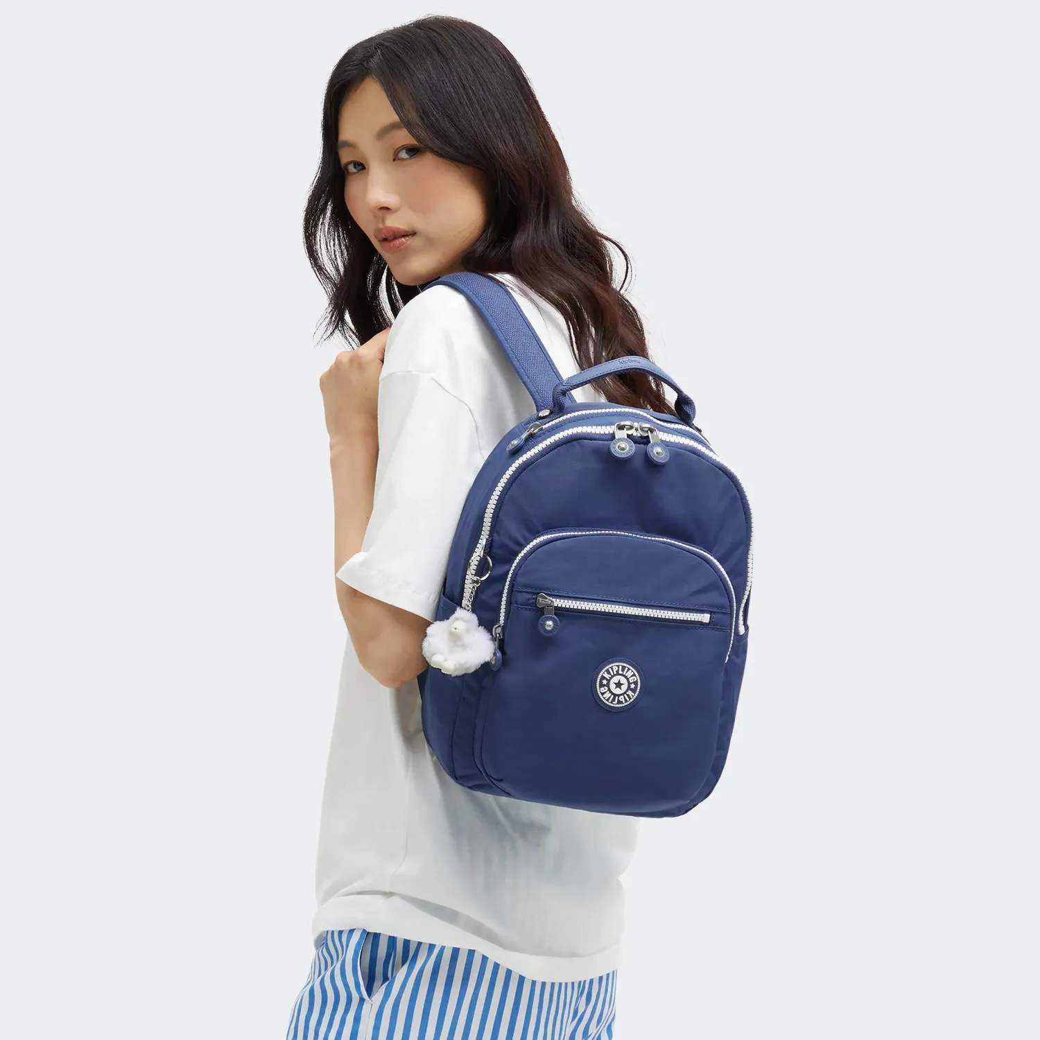 Kipling Seoul S rugzak klein Casual Blue Combo 11 inch