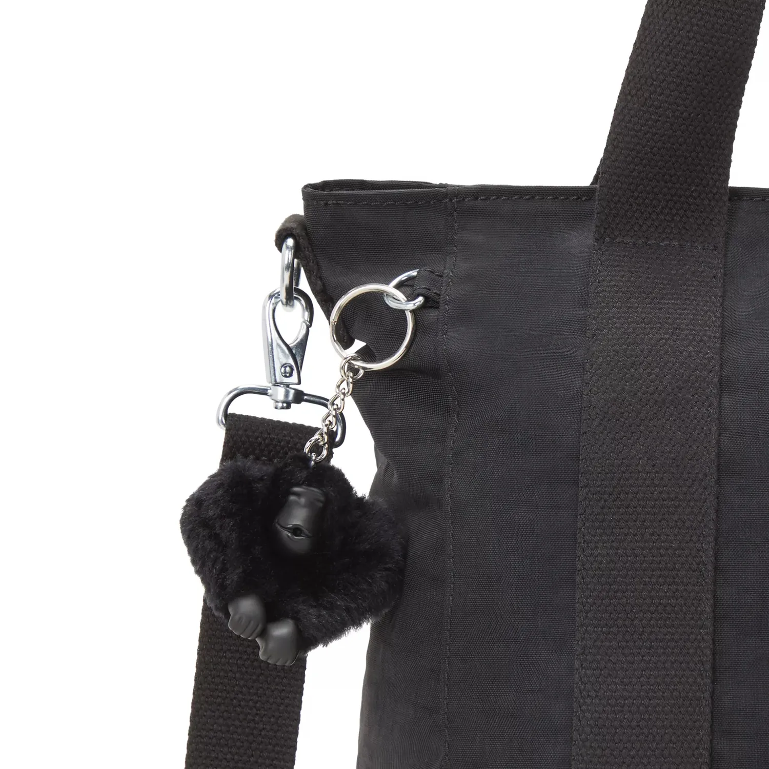 Kipling Asseni S shopper Black Noir klein met schouderriem
