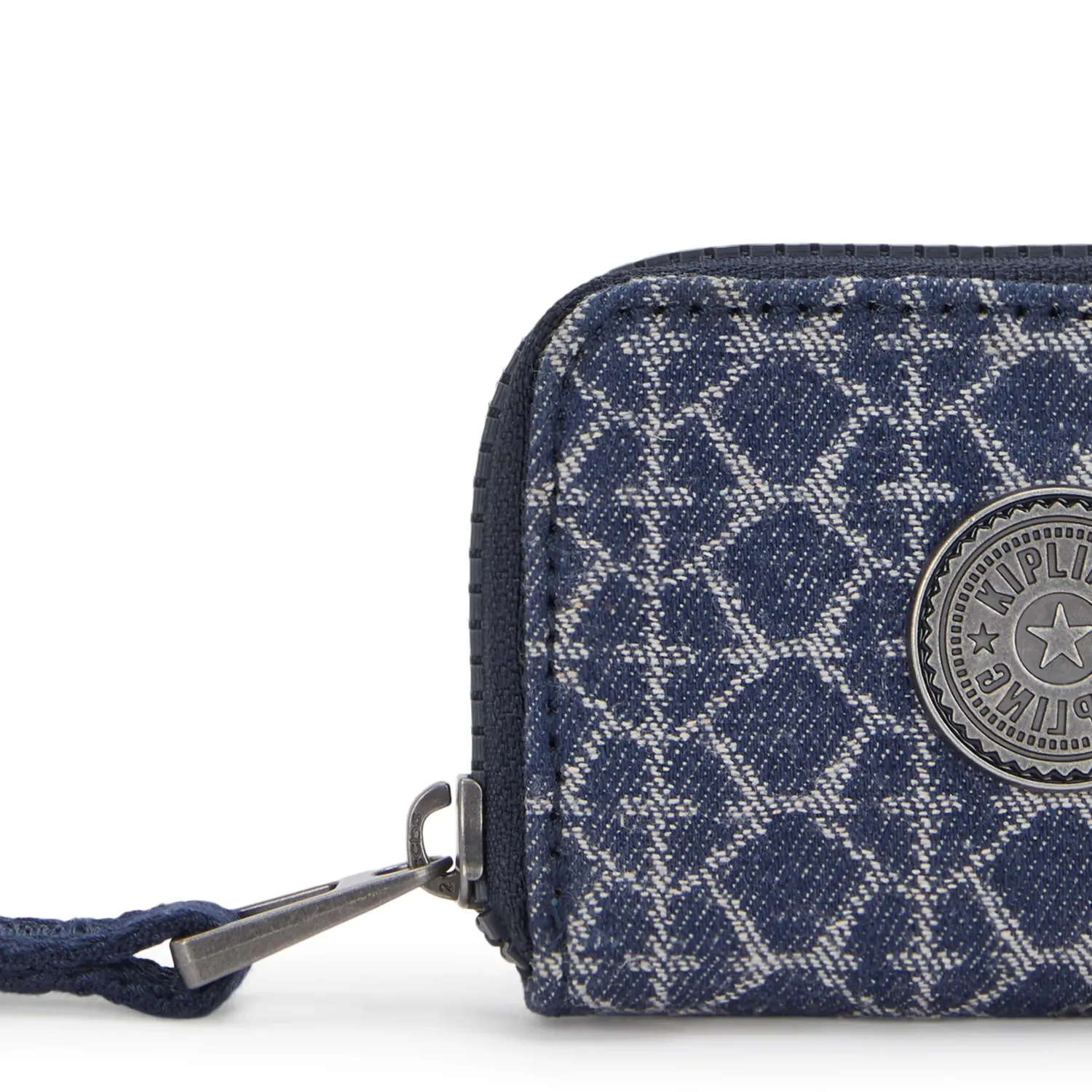 Kipling Cash Buddy portemonnee Klein Signature Denim met vakken