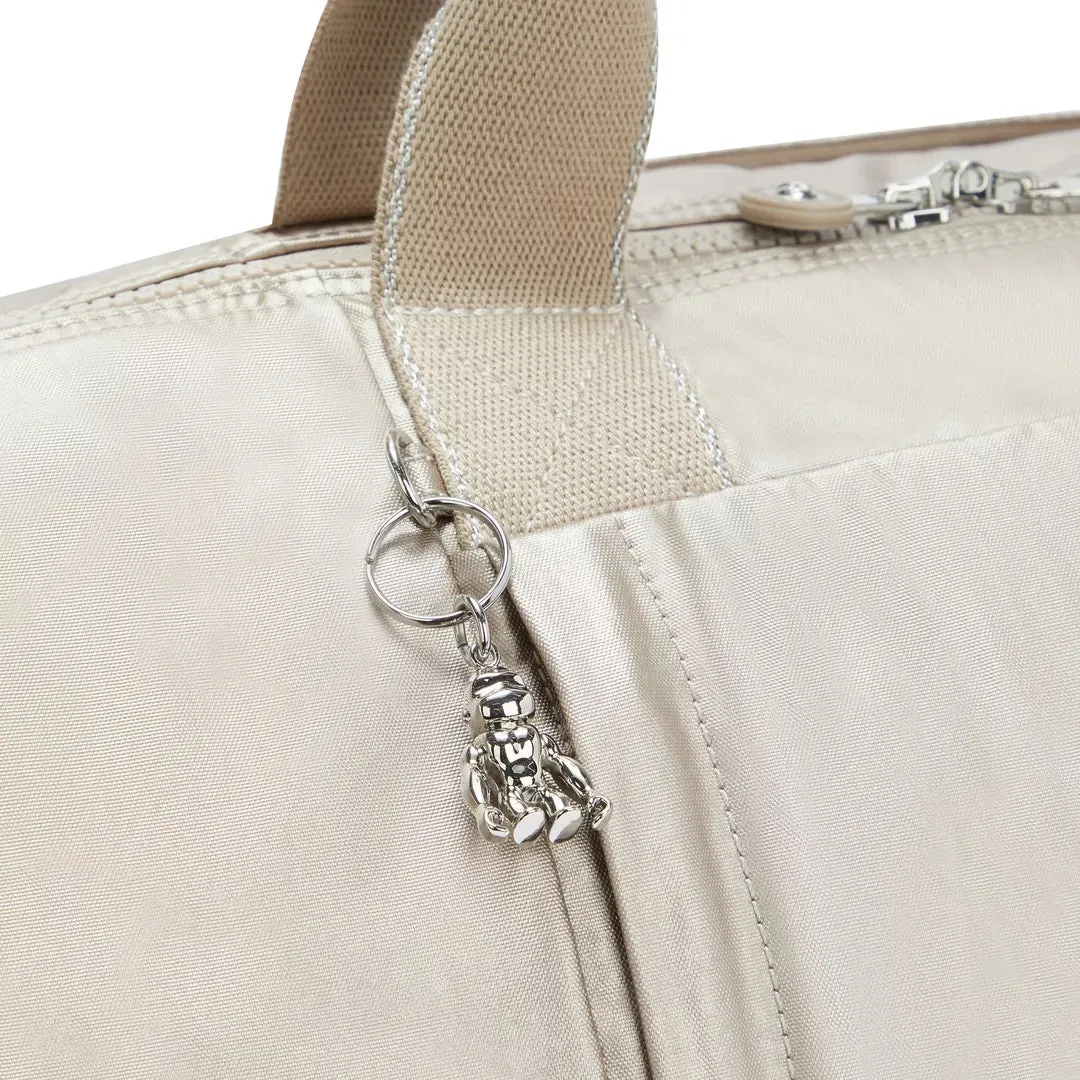 Kipling Bori weekendtas Groot Metallic Glow glans