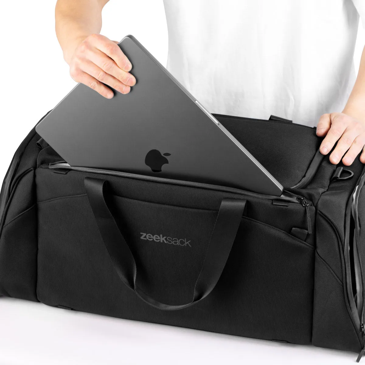 Zeeksack The Weekender 50L reistas zwart 50 liter schuhfach