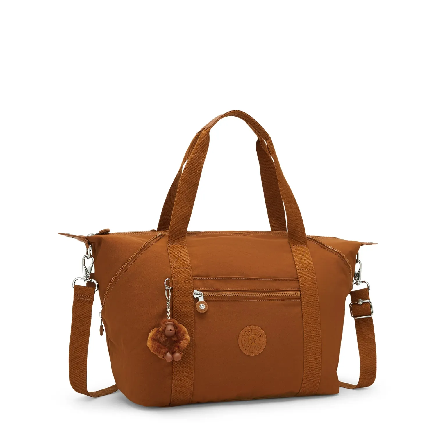 Kipling Art schoudertas Medium Stylish Mokka handig