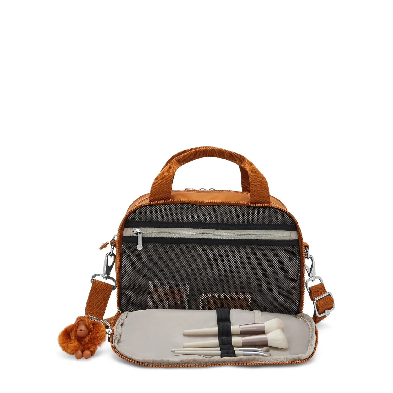Kipling Beachpalm M toilettas Stylish Mokka Groot 10 vakken