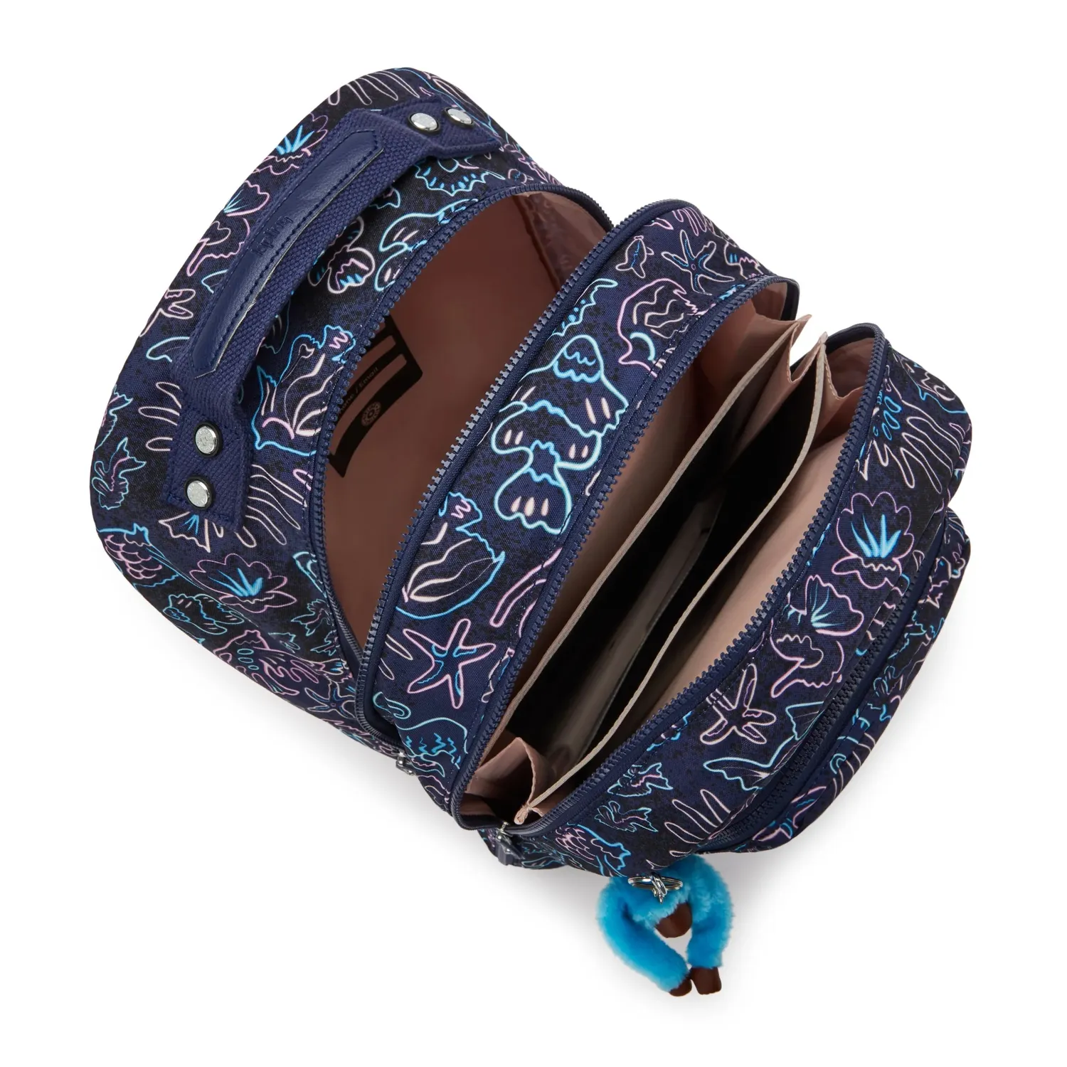 Kipling Class Room rugzak Groot Disco Fish met laptopvak