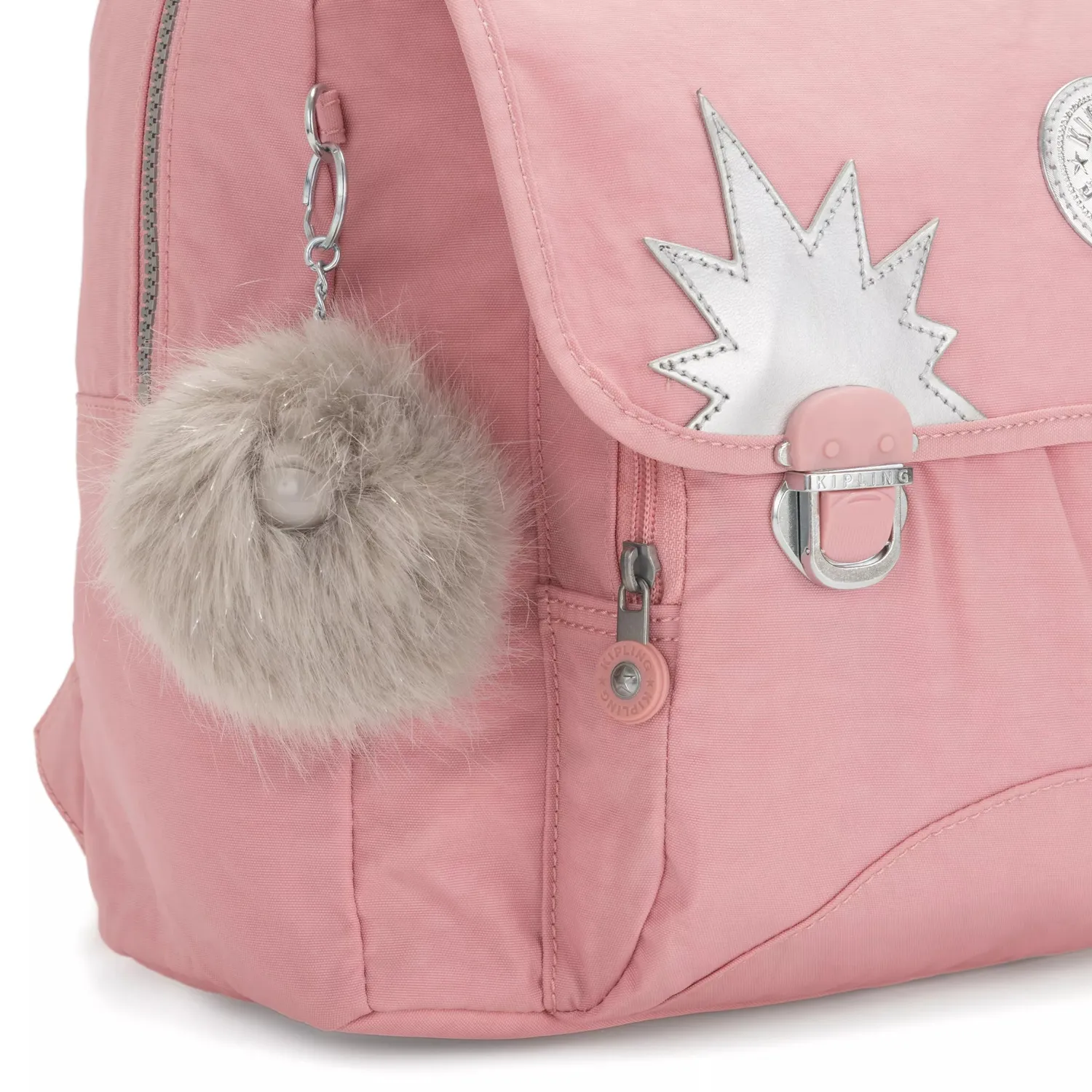 Kipling Iniko schoolrugzak Medium Bridal Rose waterafstotend