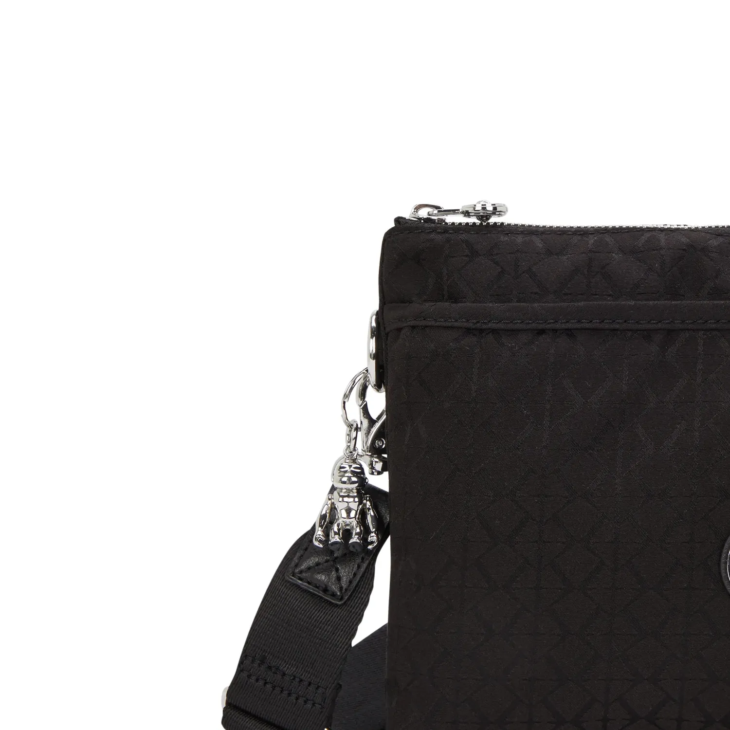 Kipling Riri L schoudertasje Noir Sign Jq medium dagelijks