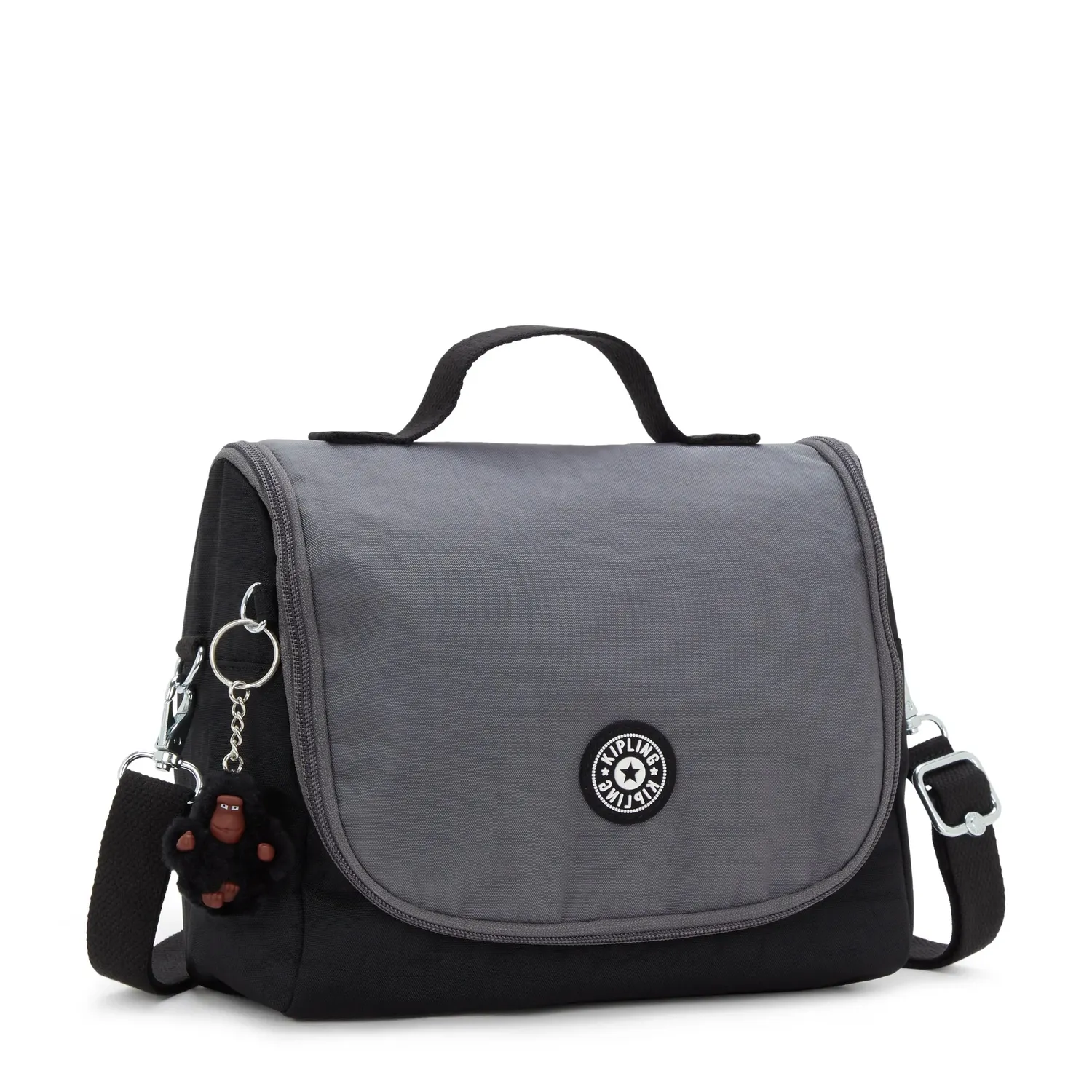 Kipling New Kichirou lunchtas Space Black Block groot trolleybevestiging