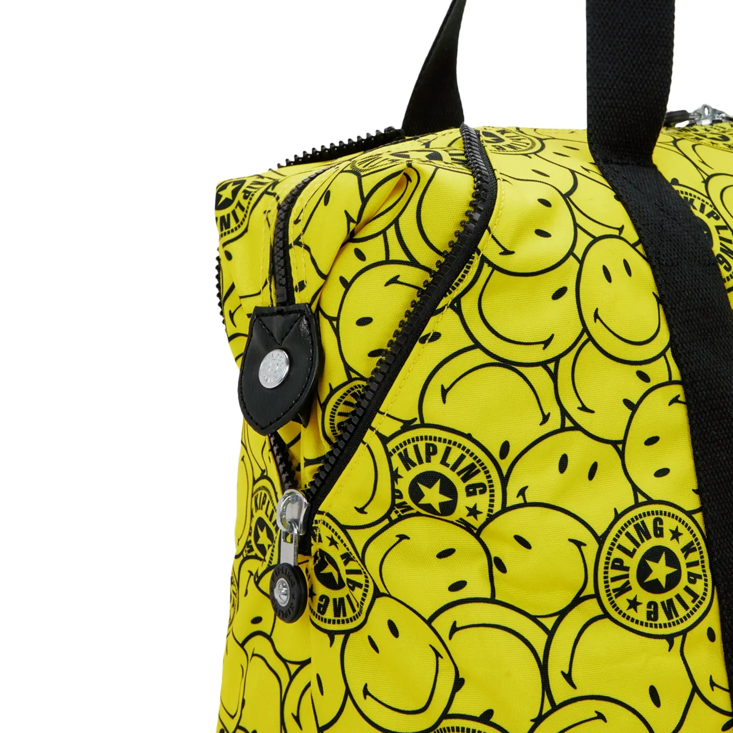 Kipling Art M draagtas Yellow Fun Ball groot Smiley