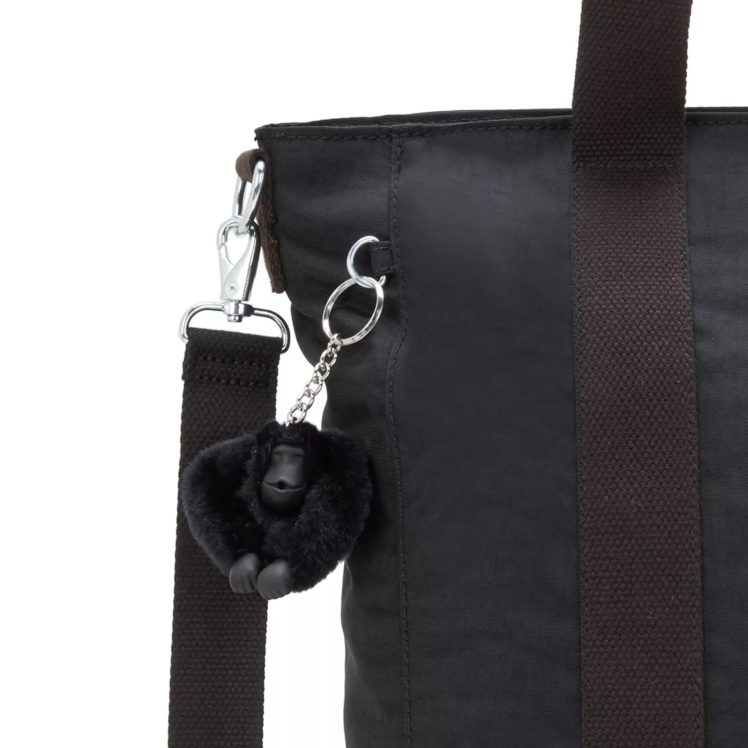 Kipling Asseni schoudertas Black Noir shopper groot