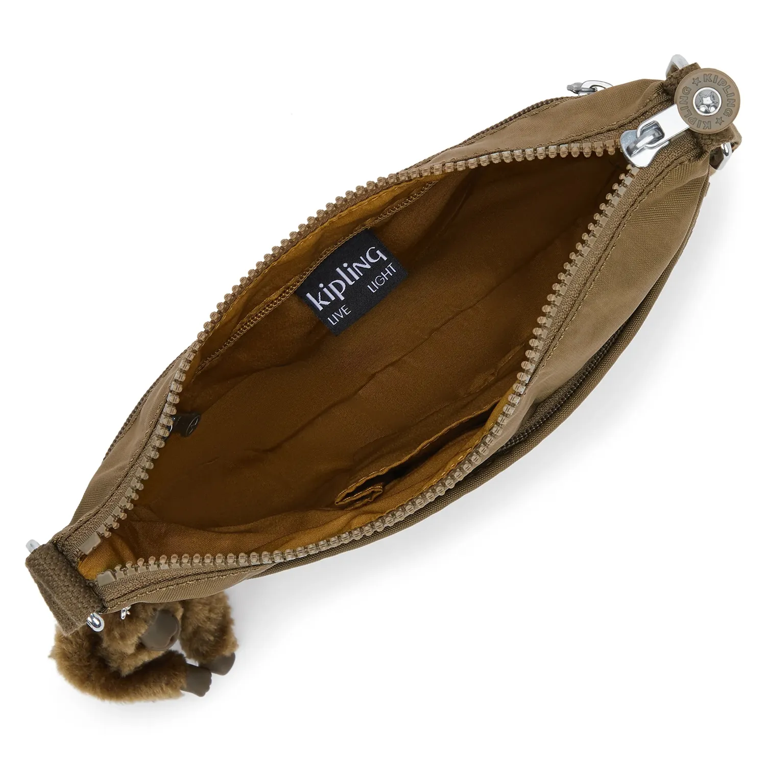 Kipling Arto S schoudertas Smooth Khaki klein licht