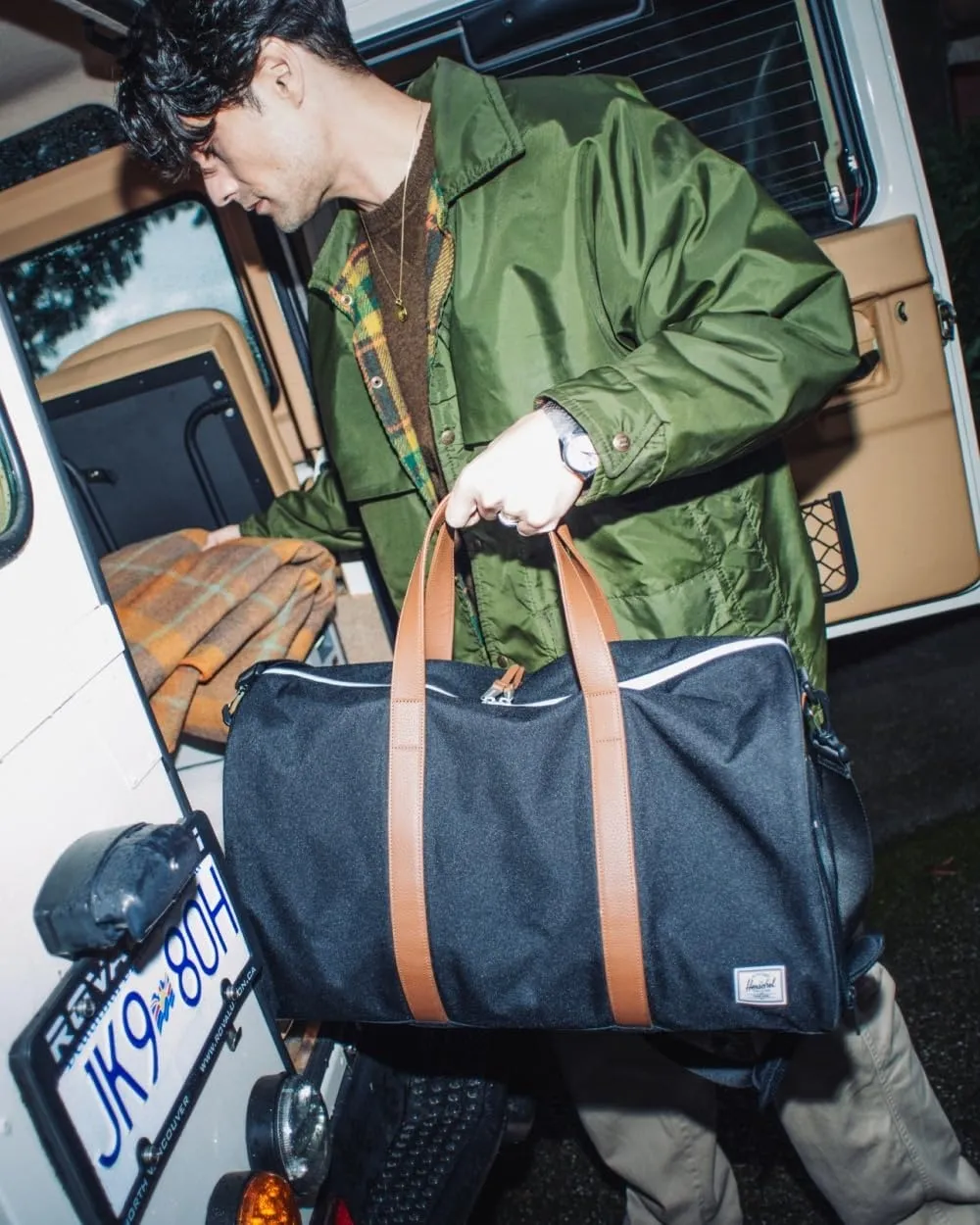 Herschel Supply Novel duffel Black reistas canvas