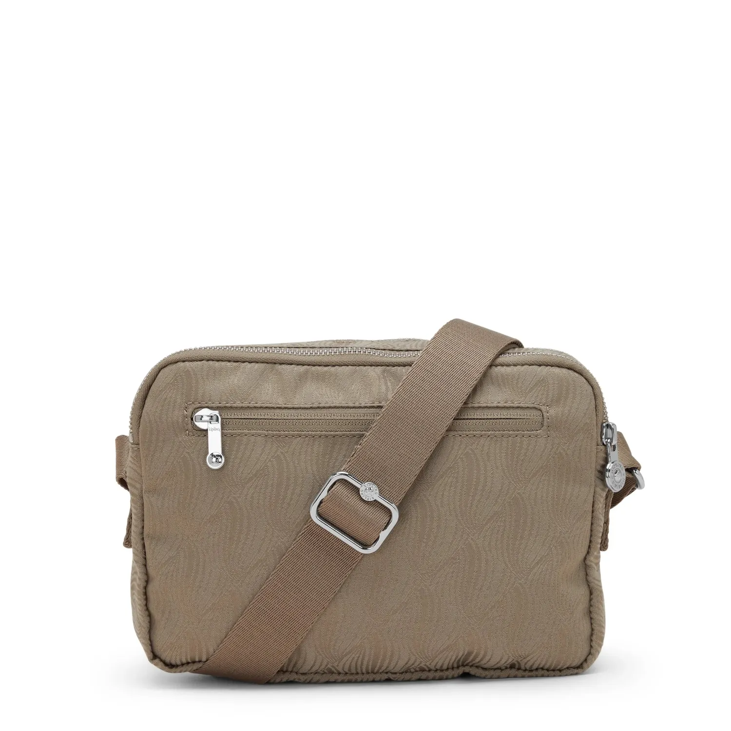 Kipling Abanu M crossbody tas Diamond Wave Jacquard medium met ritsvakken