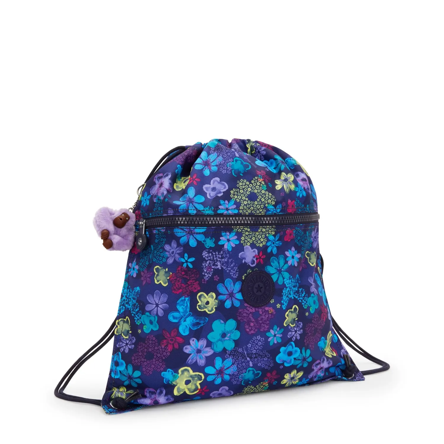 Kipling Supertaboo gymtas Dark Flower Stamp Medium waterafstotend
